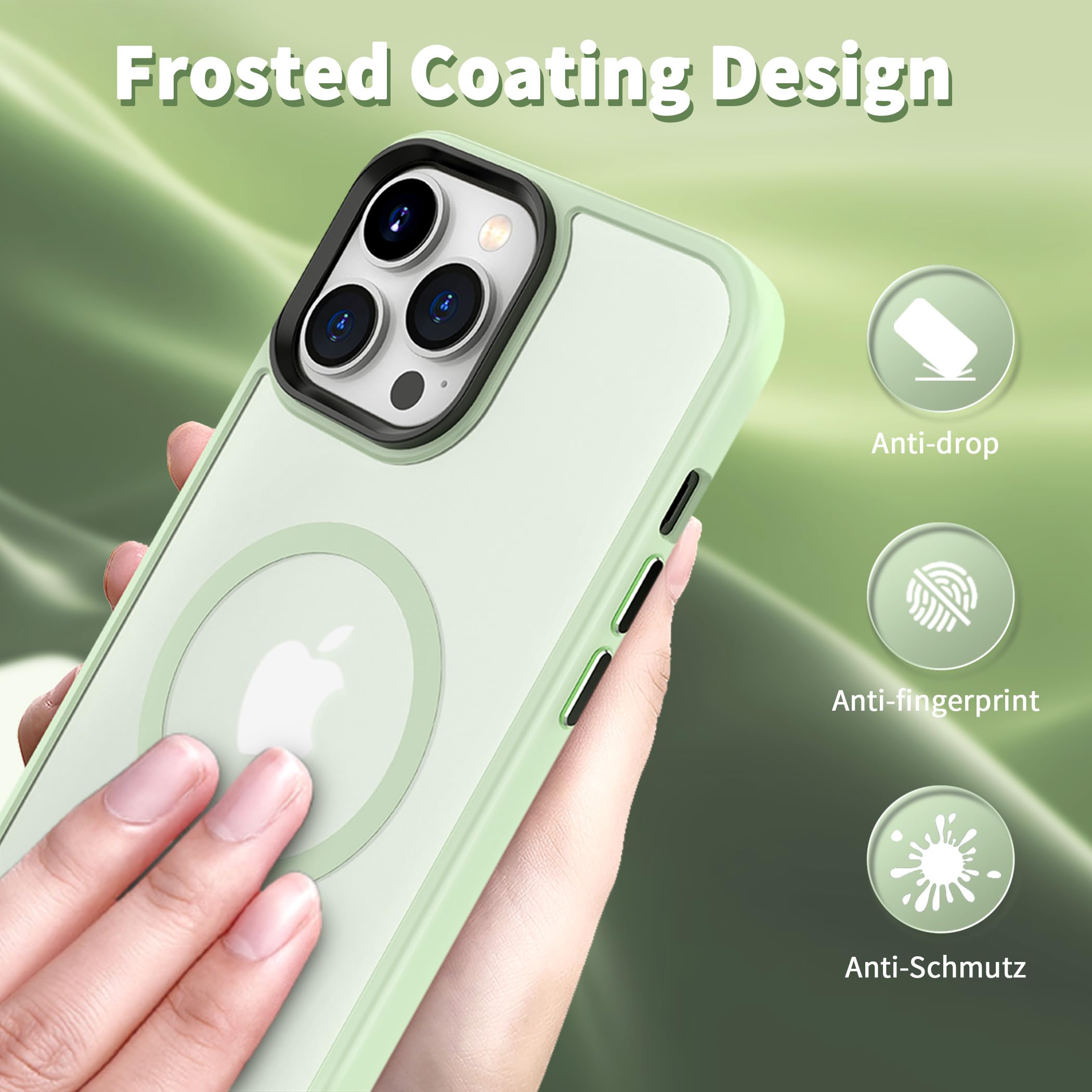 Cacoe Magnetic Case For Iphone 13 Pro 6.1 Inch Compatible With Magsafe & Magnetic Car Phone Mount,Tpu Thin Phone Cases Cover Pro