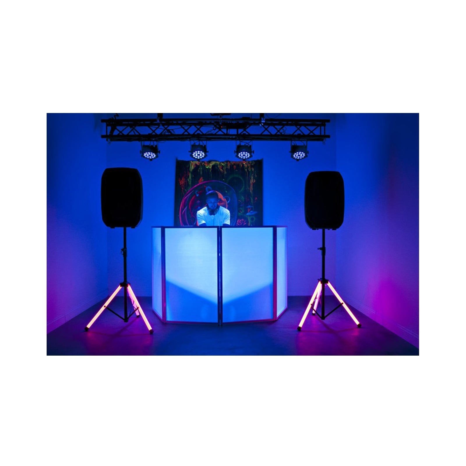 American Audio Color Stand Led Color Changing Tripod Leg Speaker Stand With Remote