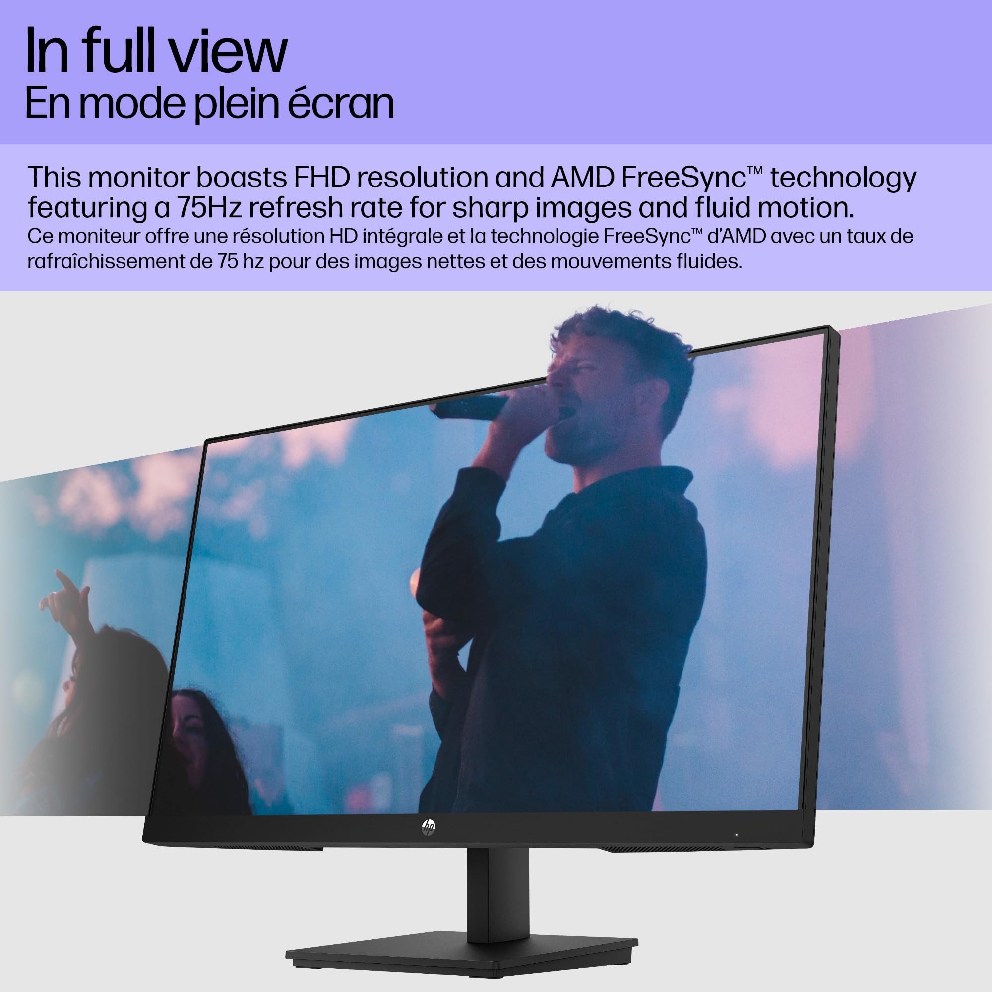 Hp V24I G5 Fhd Monitor Amd Freesync Technology Hdcp Support For Hdmi (V24I G5 Black)