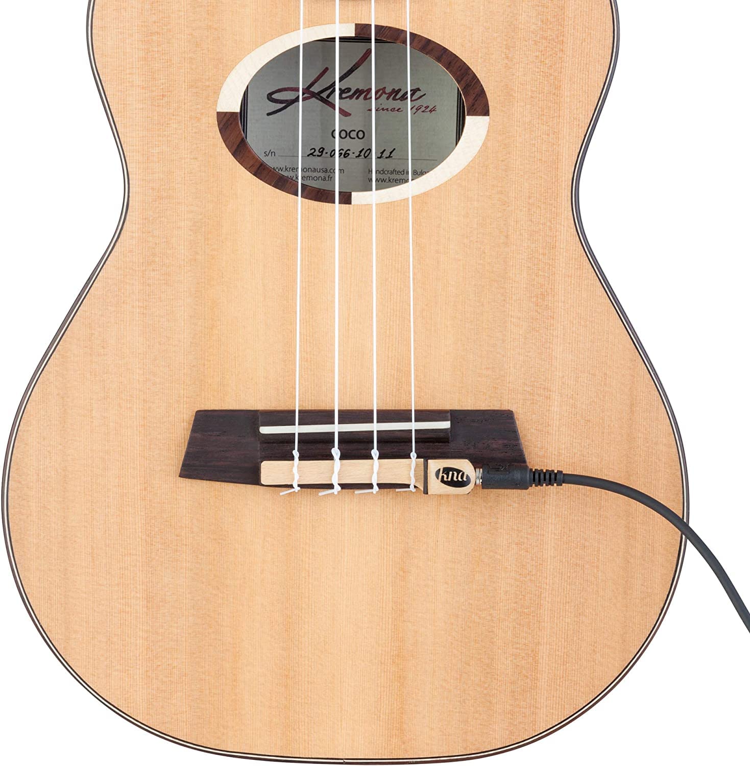 Kremona, 0 String Portable Piezo Ukulele Pickup, Natural (Uk 1)