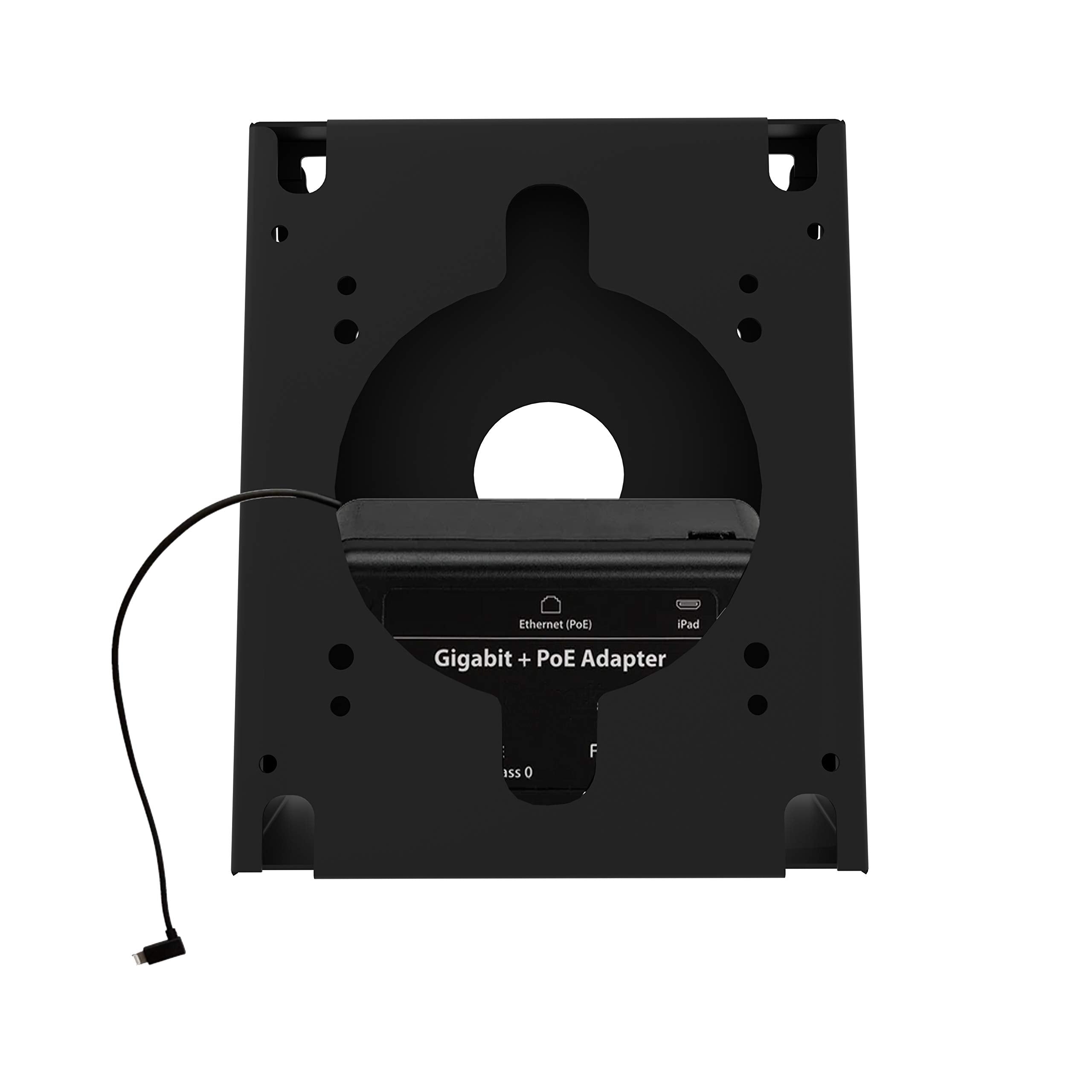 Double Vesa Wedge   Cta Double Vesa Wedge And Outlet With Power Over Ethernet (Poe) Cover Add On For Tablets   Compatible With C