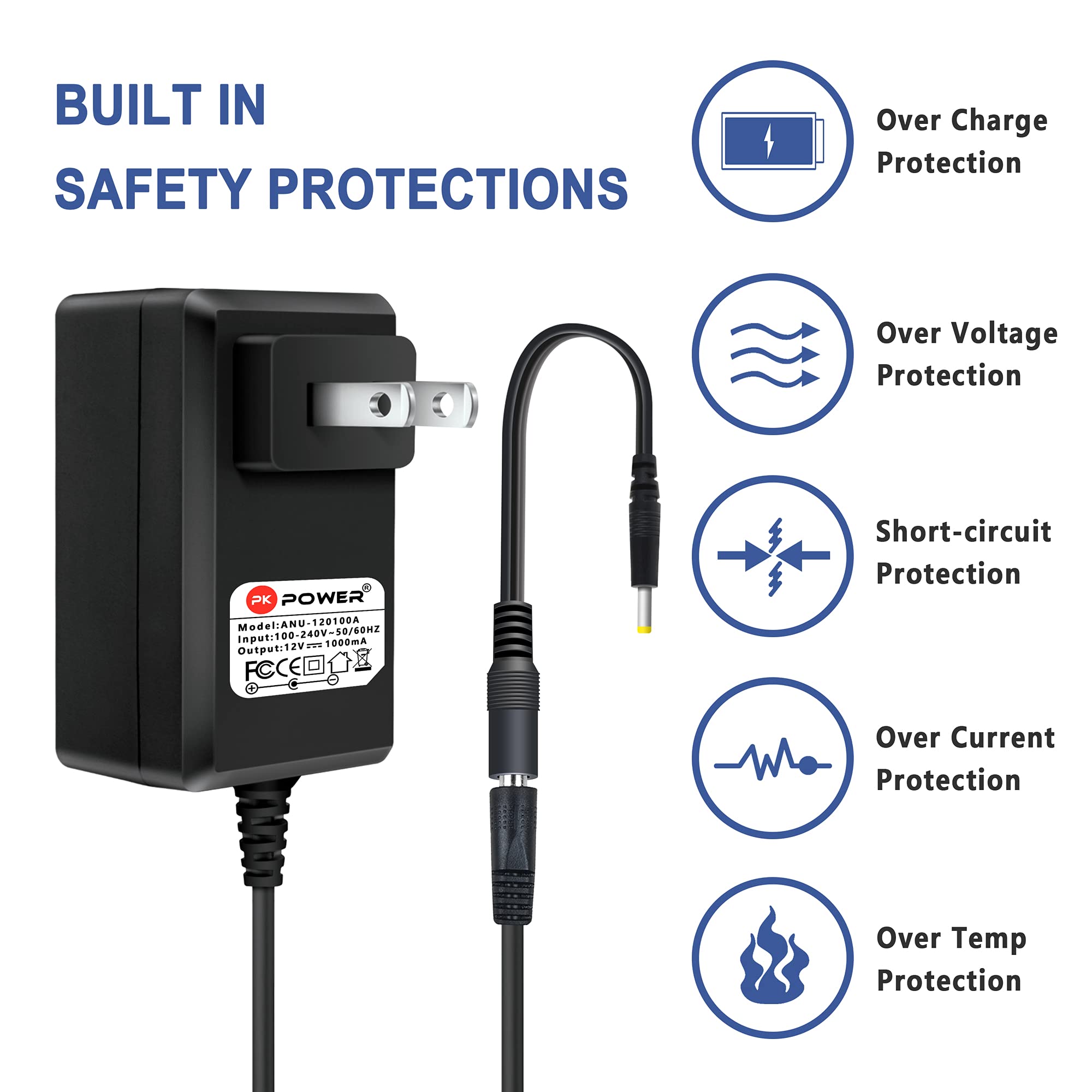 Pkpower Ac Adapter Compatible With Dymo Labelmanager 260P 360D 280 1815990, Power Supply For Label Manager Lm 280 1754490 420P 1768815 Printer Cord Cable Charger