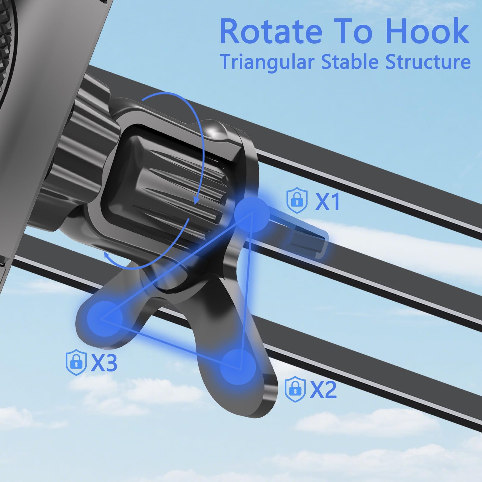 Tapmei Phone Holder For Car Vent [2025 Upgraded Clip] Cell Phone Mount Hands Free Cradle Air Vent For Iphone 16 Pro Max And Univ