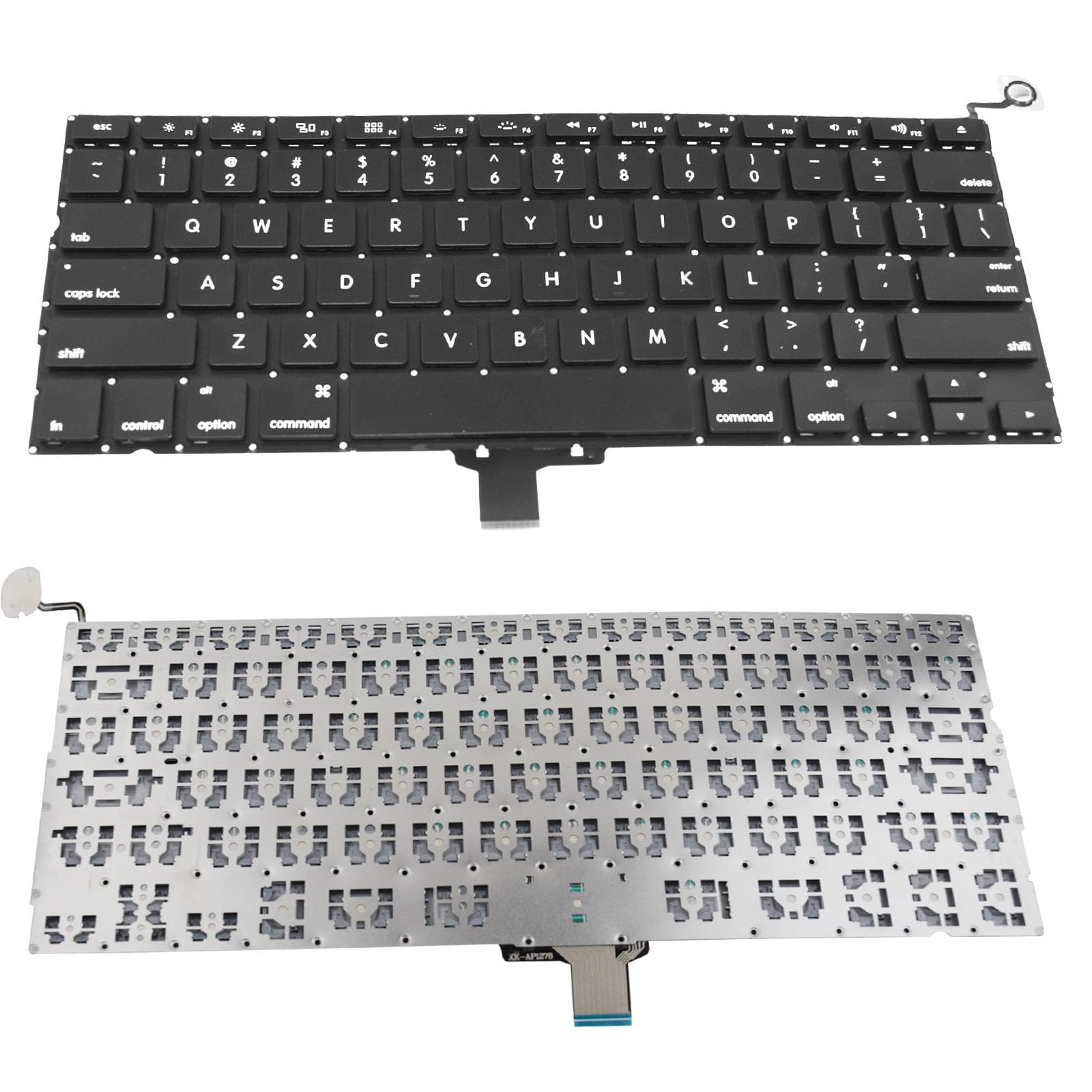 Sunmall New A1278 Keyboard Replacement Without Backlight Compatible With Macbook Pro 13'' Us Layout Md313 Md314 Mc374 Mc375 Mb46