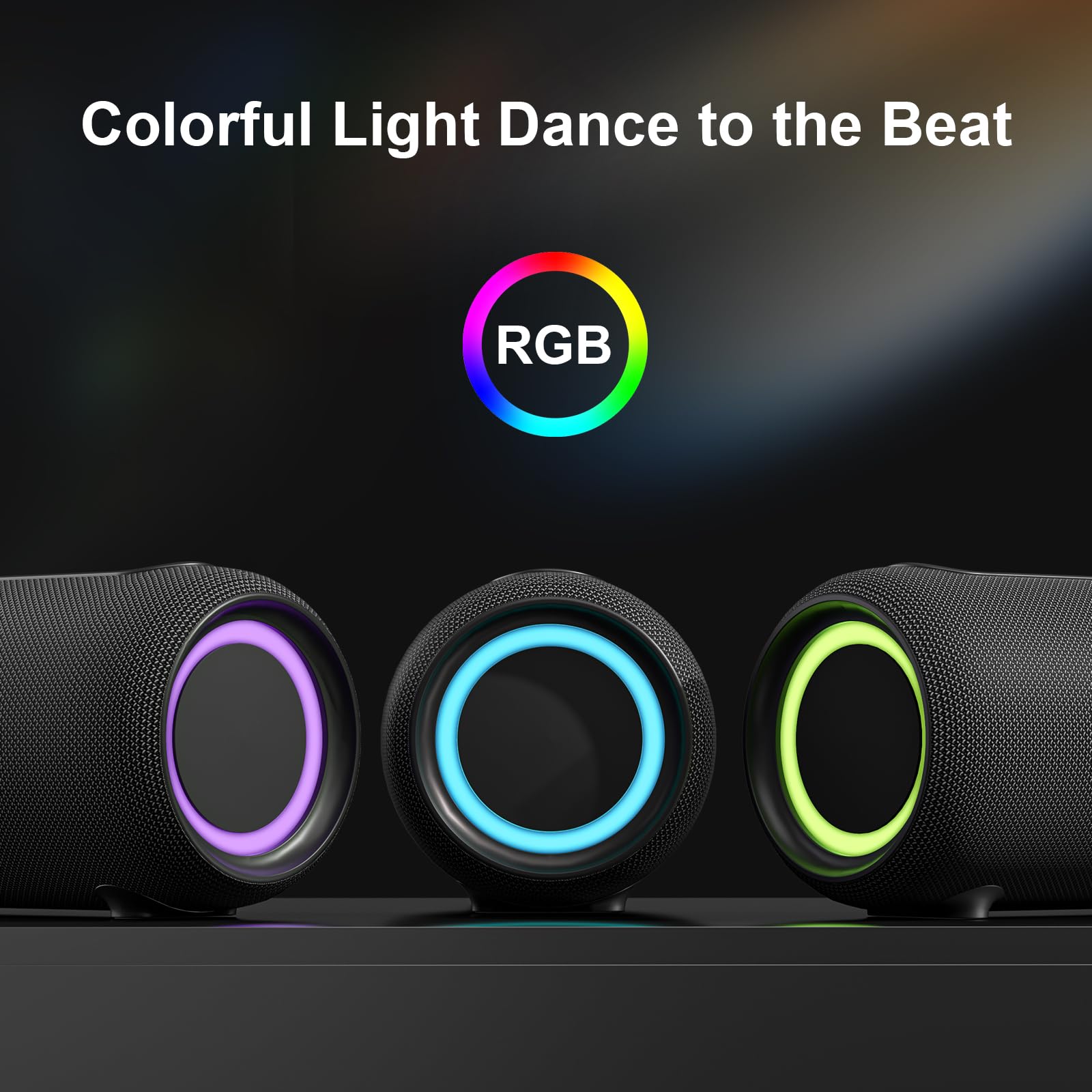 Passau Portable Bluetooth Speakers 40W Peak Loud Stereo Sound, Passive Radiators Deep Bass, All Day Playtime, Adjustable Strap,