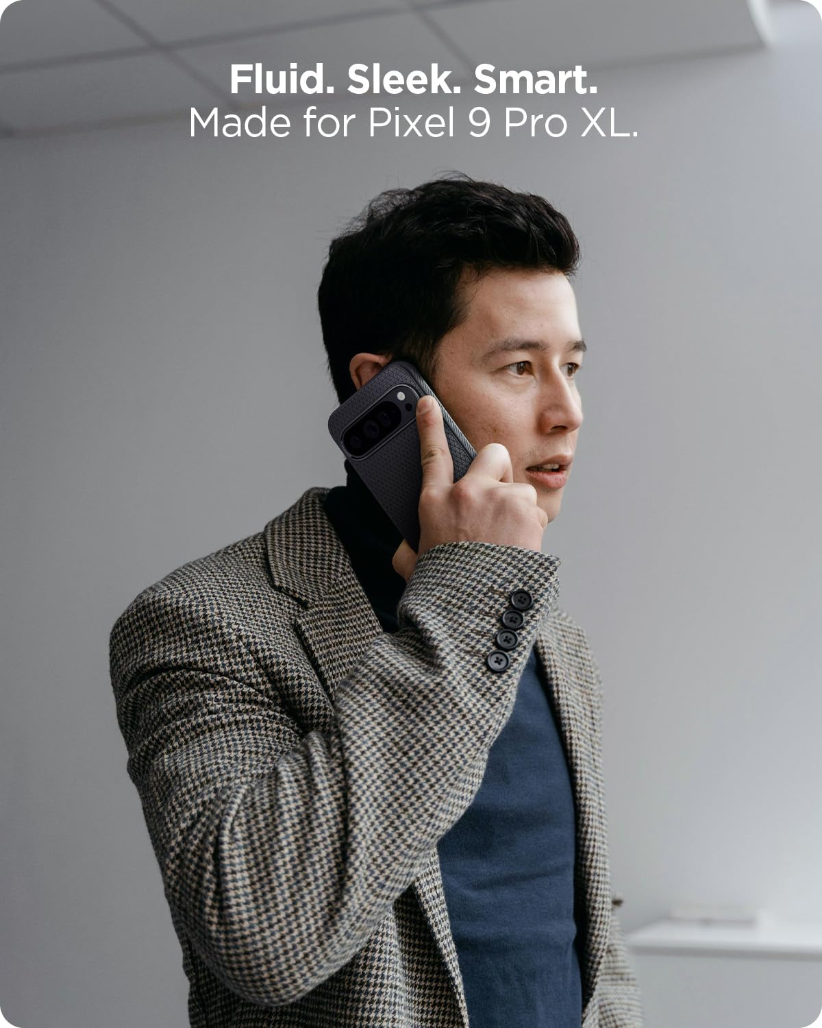 Spigen Liquid Air Designed For Pixel 9 Pro Xl Case (2024) [Military Grade Protection]   Matte Black