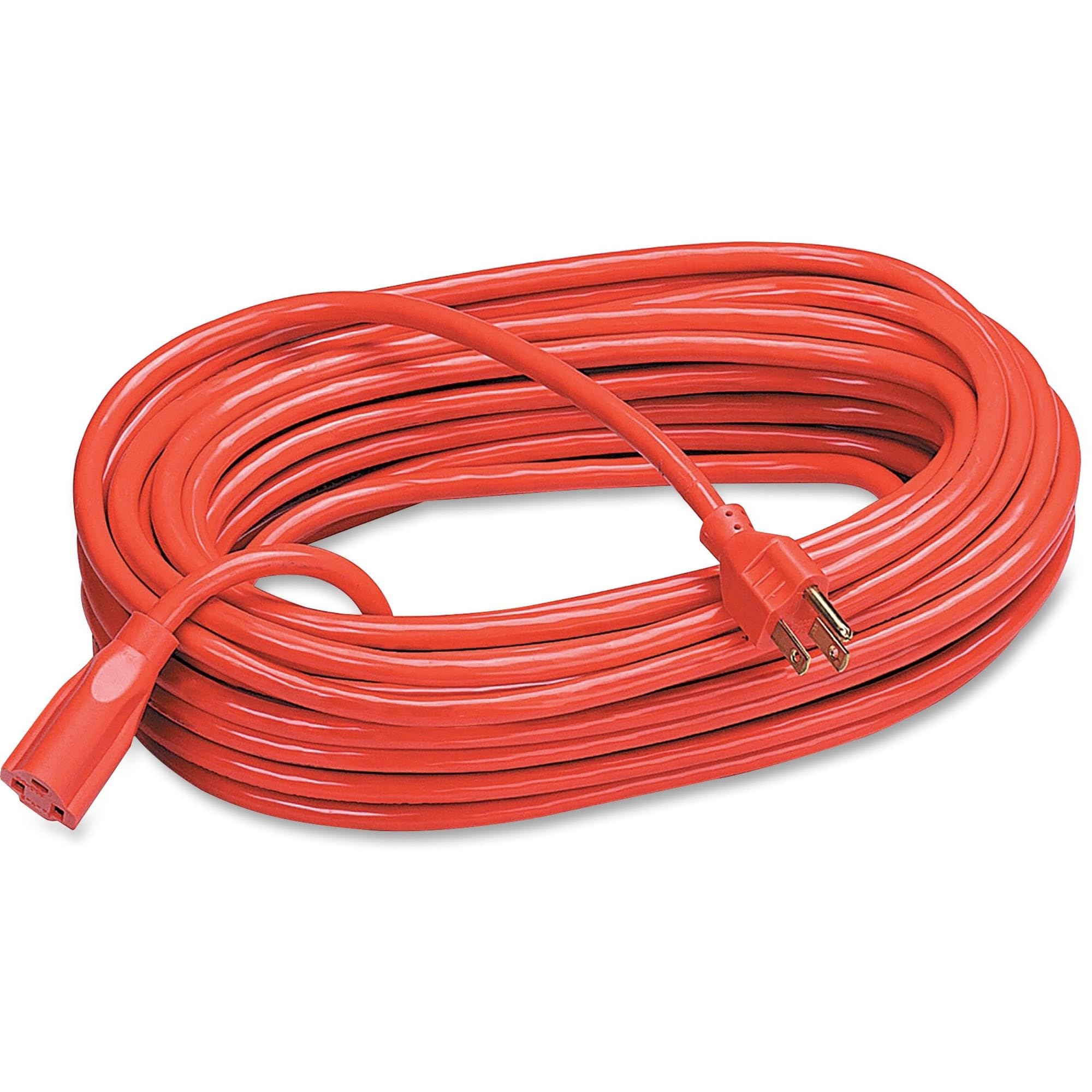 Compucessory CCS25150 Heavy-Duty Indoor/Outdoor Extsn Power Extension Cord, 100, Orange