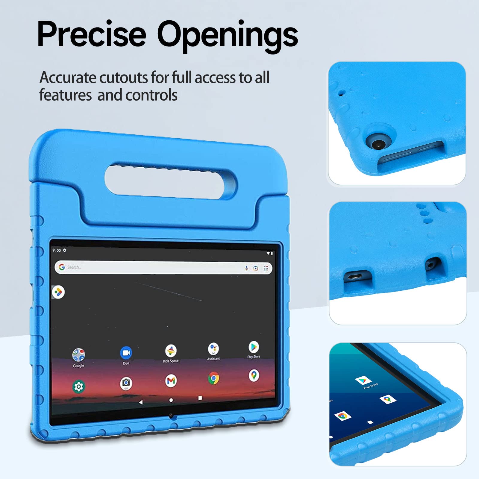 Merocab Case For Onn 2022 Gen 3 Tablet 10.1(Model:100071485), Onn 10.1 2022 Kids Case Friendly Light Weight Shock Proof Durable