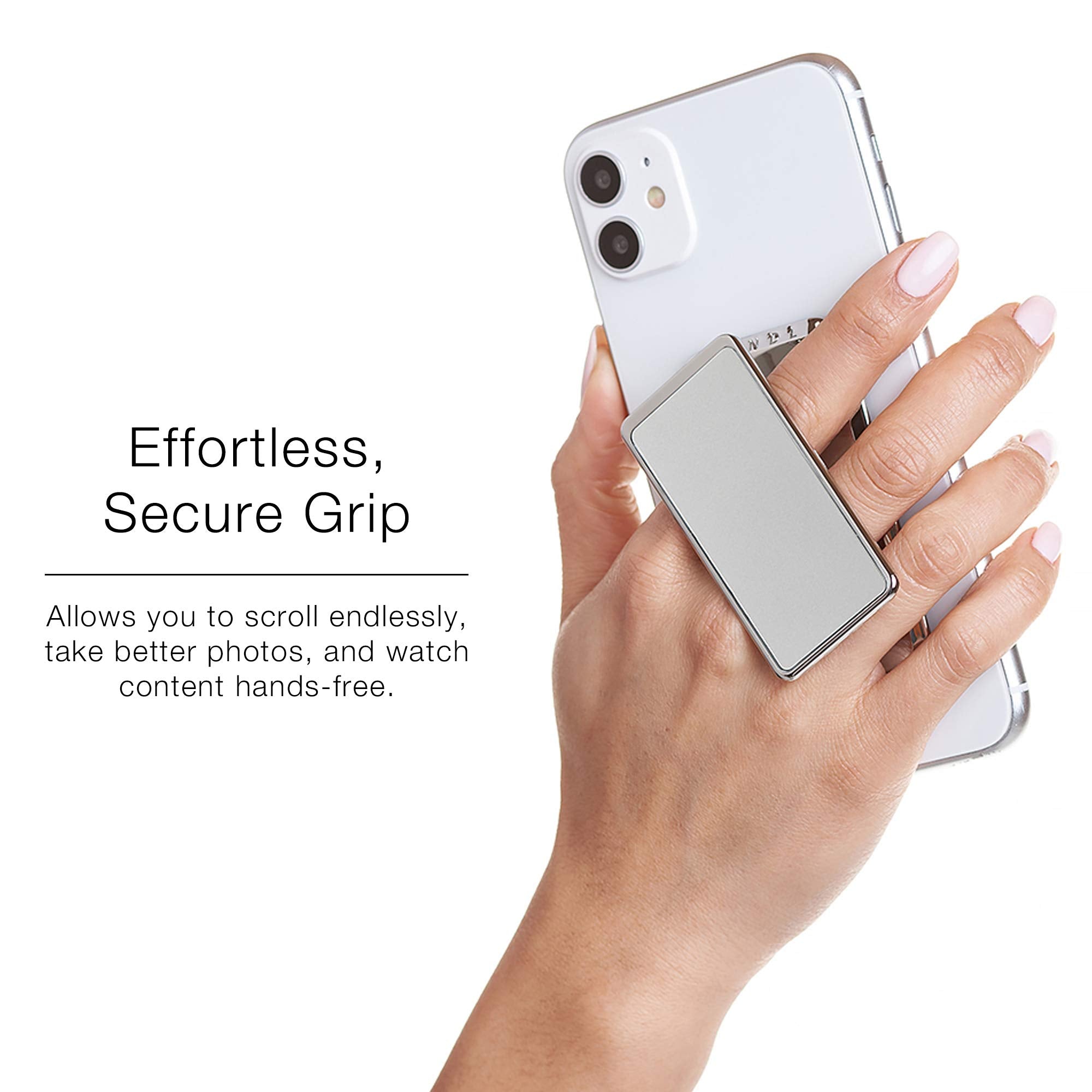 Handl New York Handlstick Silver Grip And Stand For Smartphone