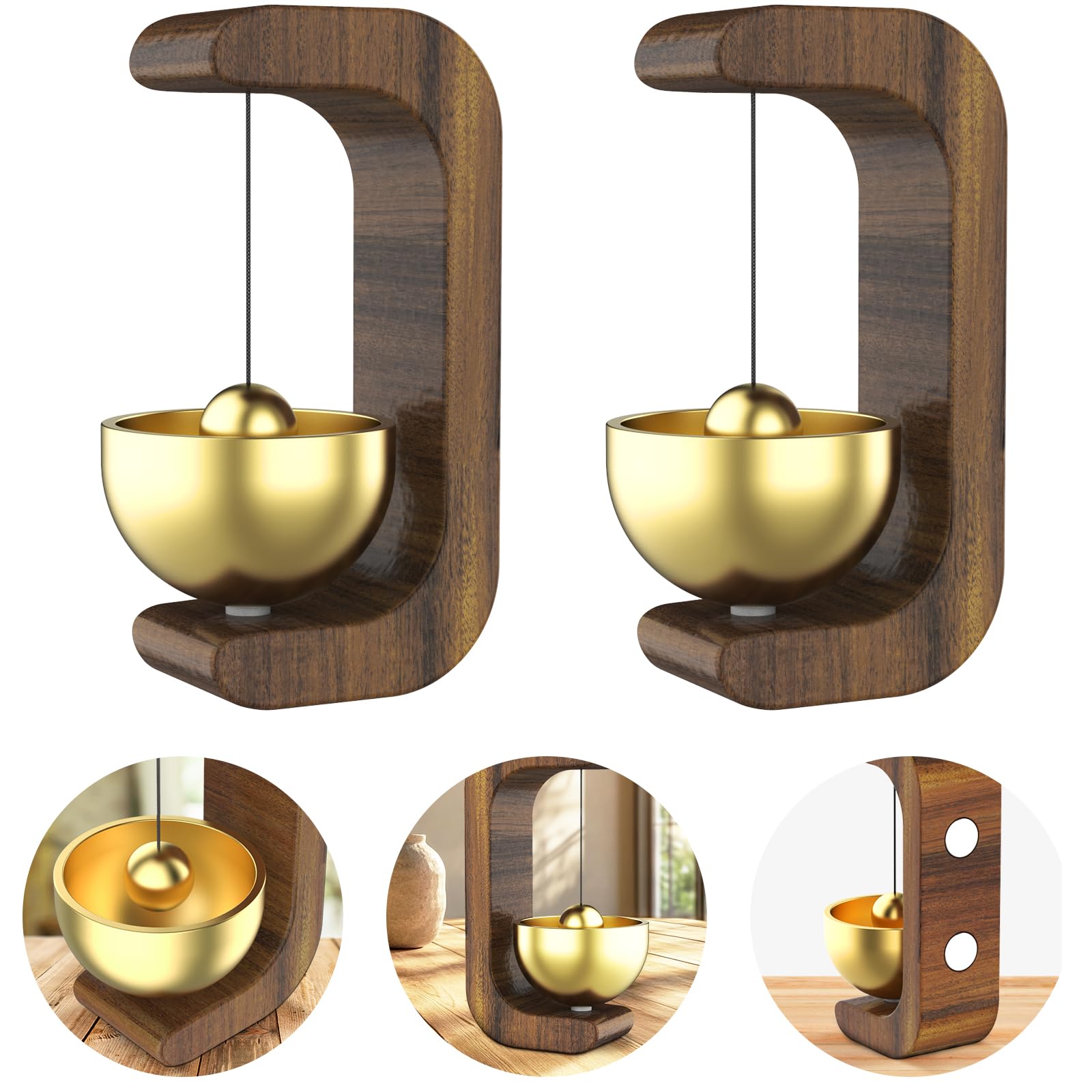 Shopkeepers Bell for Door Opening,2 Pcs Magnetic Door Chime for Business When Entering,Door Bell for Business Entry,Suitable for