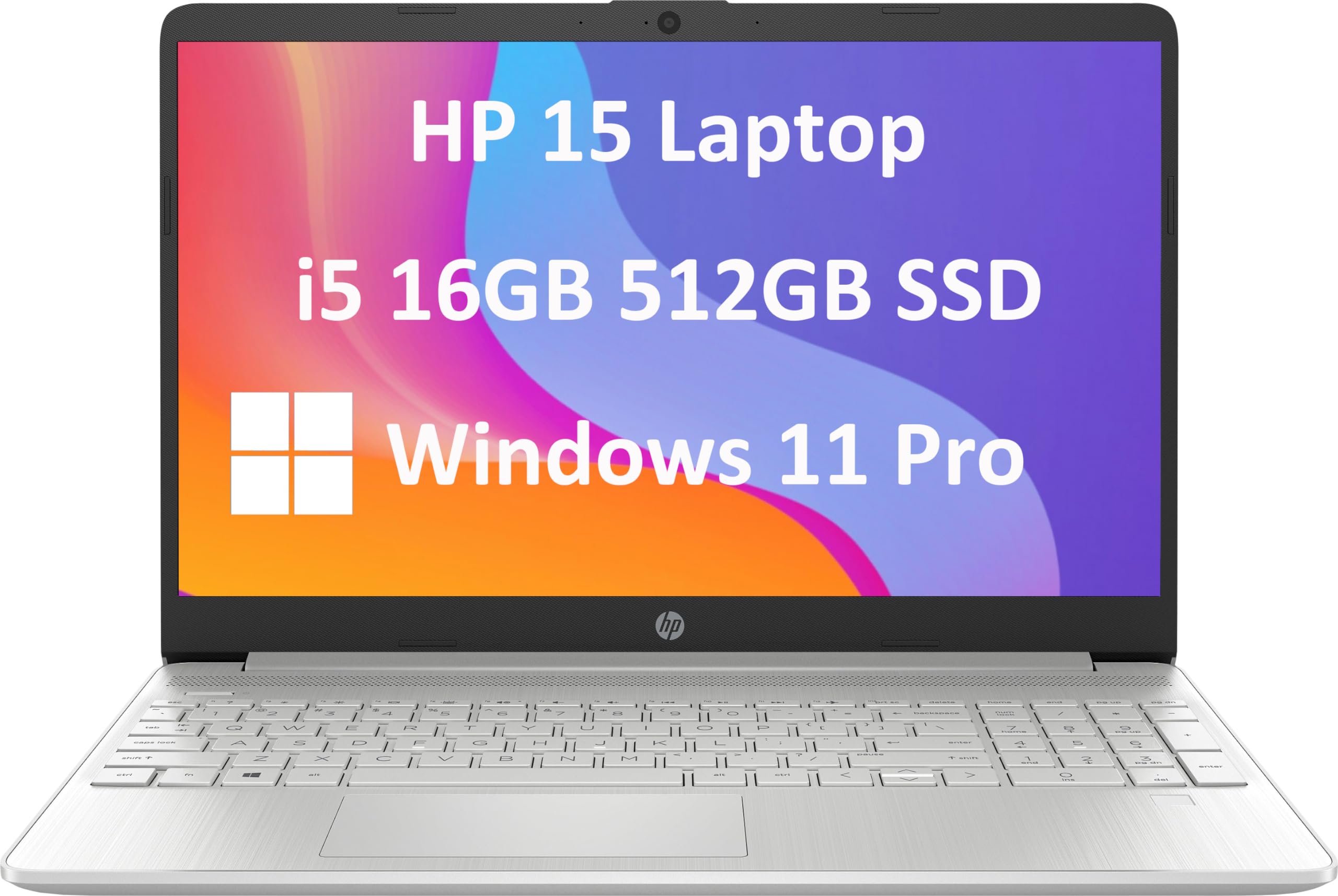 Hp 15 Laptop (15.6'' Fhd Anti Glare, Intel Core I5 1135G7 (Beats I7 10510U), 16Gb Ram, 512Gb Ssd) Home & Business Pc, Narrow Bez