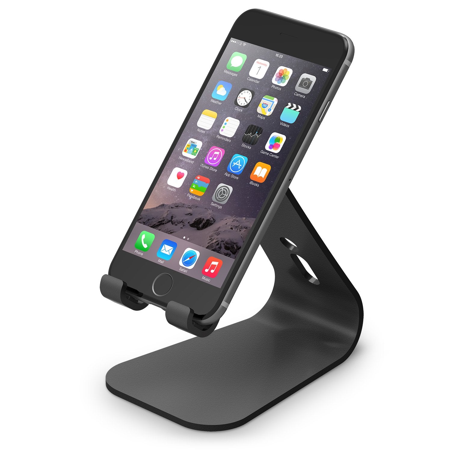 elago M2 Stand for all iphones, Galaxy and Smartphones (Angled Support for FaceTime) (Black)