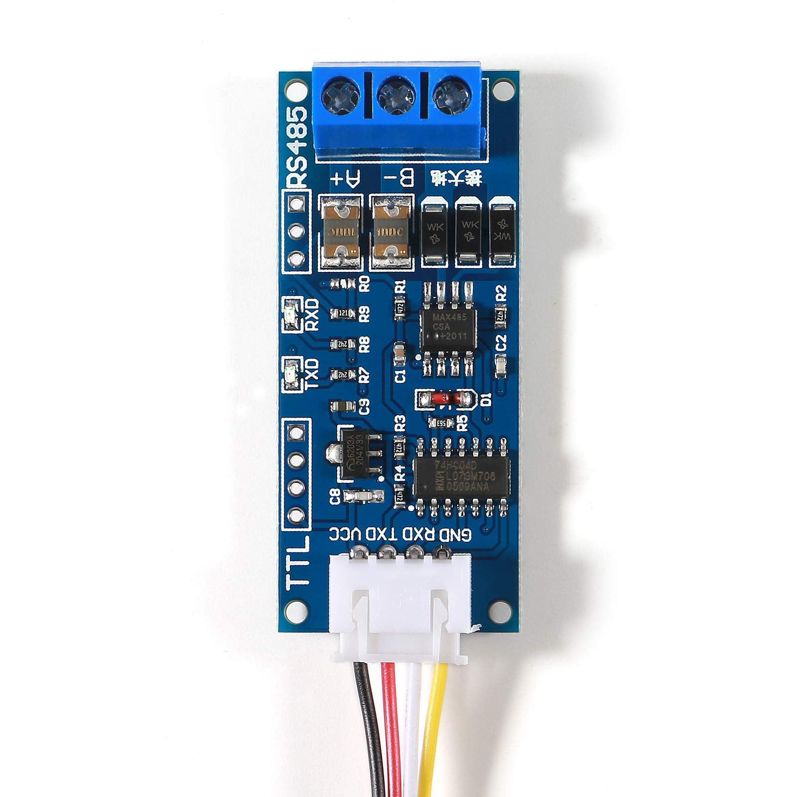 Almocn 5 Pack Ttl To Rs485 Adapter Module 33V 5V 485 To Ttl Signal Single Chip Serial Port Level Converter Borad With Rxd, Txd I