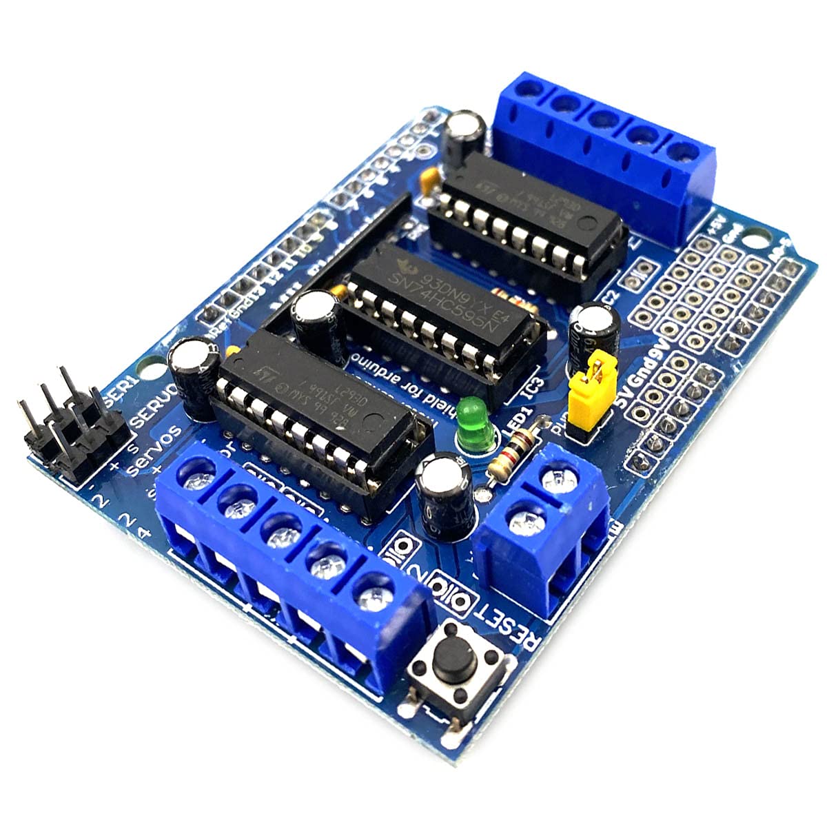 Kiro&Seeu L293D DC Motor Drive Shield Stepper Motor Drive Shield Expansion Board Compatible with Arduino Duemilanove Raspberry P