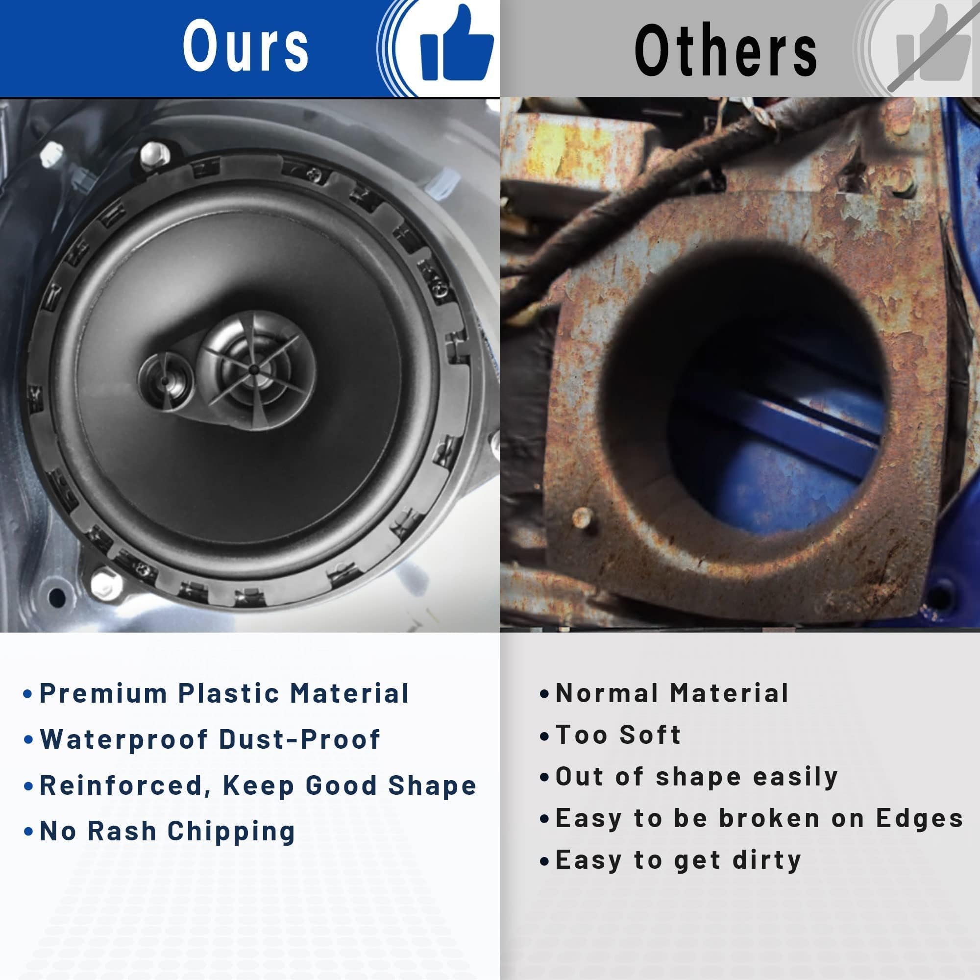 Nuith 6.5 Inch Door Speaker Adapter Bracket For Nissan Altima Frontier Nv Titan 2002 2019, Infiniti Fx35 G35 G37 Q45 2002 2013 M