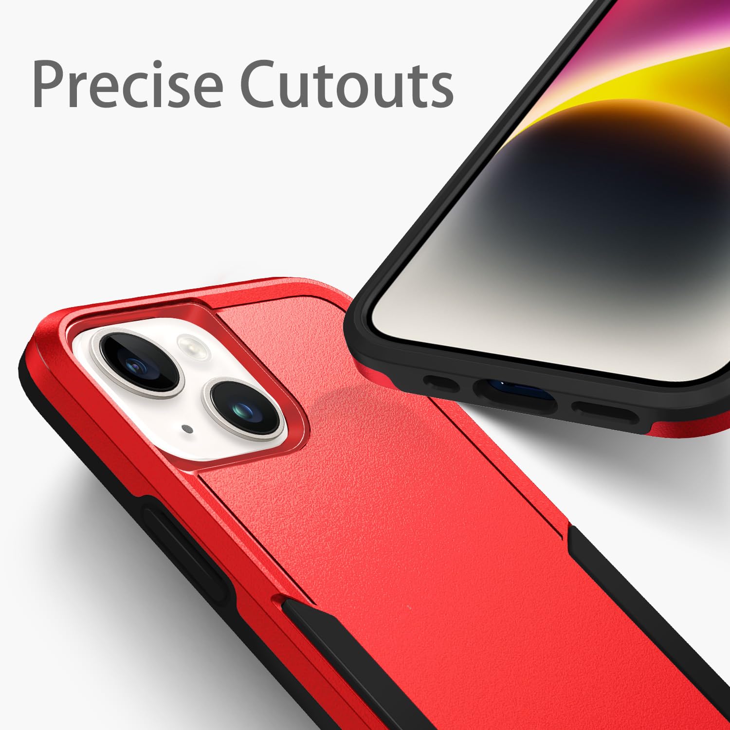 Hsefo Compatible With Iphone 14 Case, Heavy Duty Protection Shockproof Dropproof Dustproof Anti Scratch Cover Protective Phone C