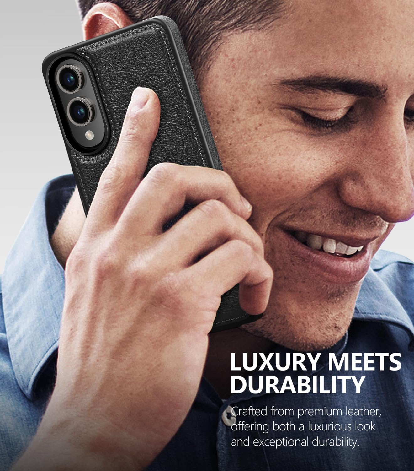 Wtcase Strong Magnetic For Samsung Galaxy S25 Edge Case Leather With Stand,[Compatible With Magsafe], Slim Adjustable Kickstand