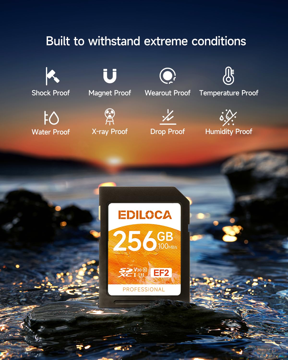 256Gb Sd Card Uhs I Memory Card Fast Storage, Read Speed 100Mb/S, Write Speed 90Mb/S, C10, U3, V30, Full Hd & 4K Video, Sd Card