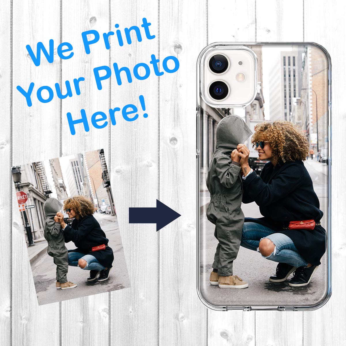 Mundaze Personalized Custom Phone Case For Iphone 12 6.1 Inch   Design Your Own Perfect Custom Picture Photo Case