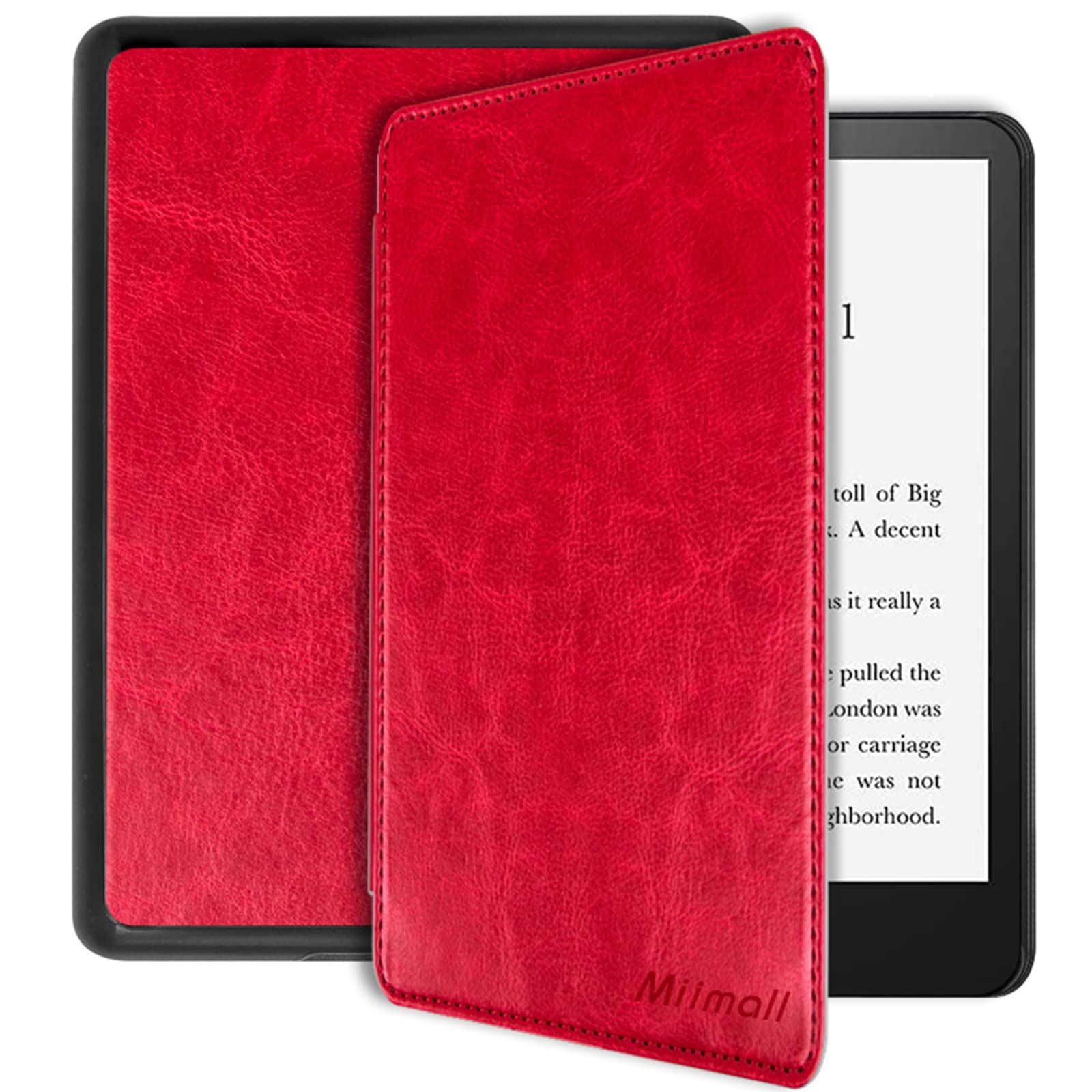 Miimall Compatible With Kindle Paperwhite 11Th Generation 2021 Leather Case With Hand Strap Leather Cover Cases For Kindle Paper