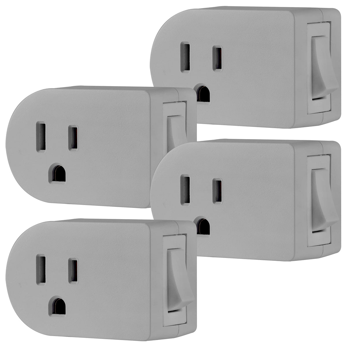 Ultrapro Grounded Power Switch Outlet Extender Easy To Install For Indoor Lights And Small Appliances Energy Efficient Adapter S