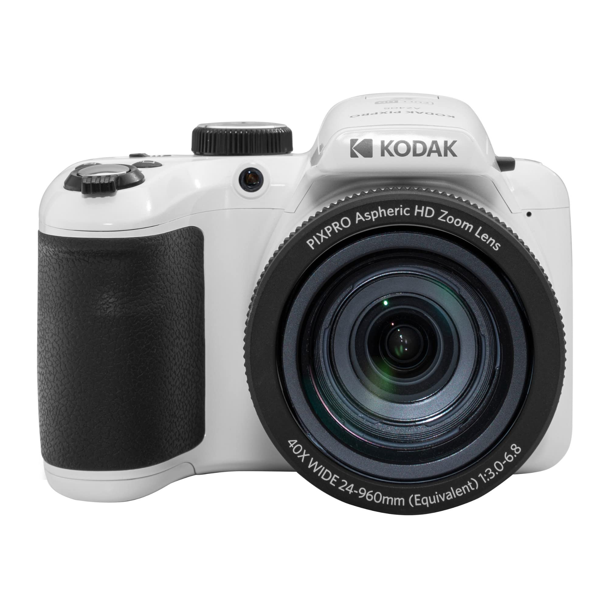 KODAK PIXPRO AZ405-WH 20MP Digital Camera 40X Optical Zoom 24mm Wide Angle Lens Optical Image Stabilization 1080P Full HD Video 