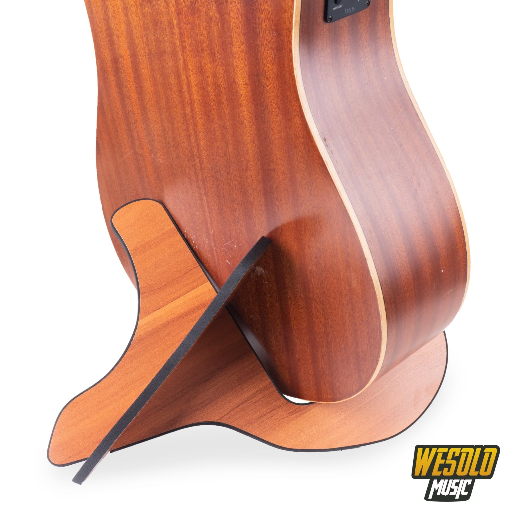 Wesolo 2024 New Wooden Guitar Stand X-Frame Style Portable Guitar Holder (Acoustic/Classical)