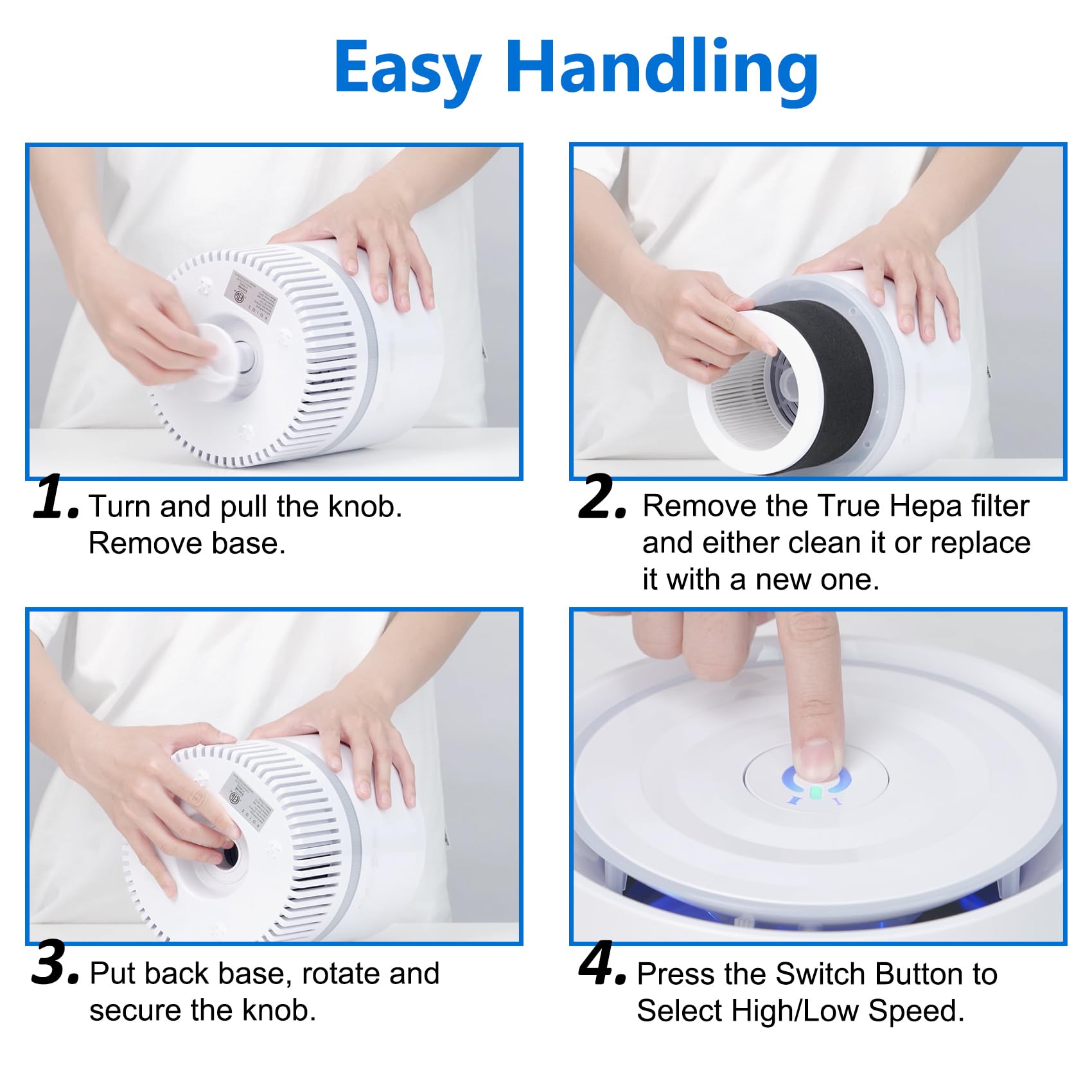 Epi810 True Hepa Replacement Filter, Compatible With Koios, Megawise And Mooka Epi810 Purifier