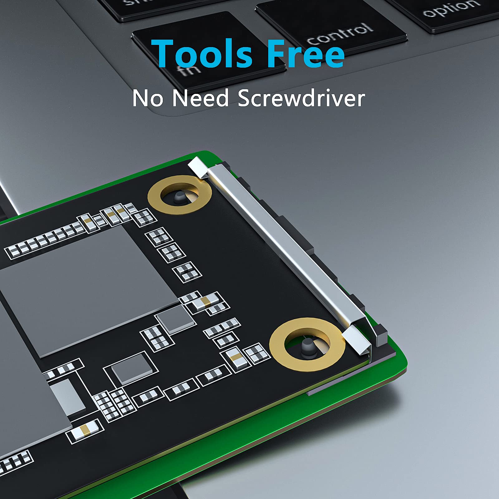 Msata To Usb 3.0 Enclosure, Msata Ssd Adapter External Ssd Enclosure Conveter Case For 30X30Mm 50X30Mm Msata External Solid State Drive Hard Drive (No Cable Needed)