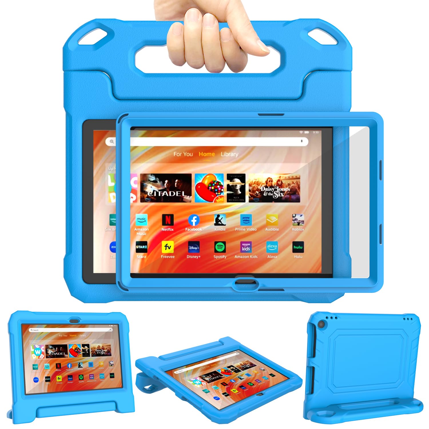 Fire Hd 10 & Fire Hd 10 Plus Tablet Case For Kids (13Th/11Th Generation, 2023/2021 Release), Dj&Rppq Lightweight Shockproof Case