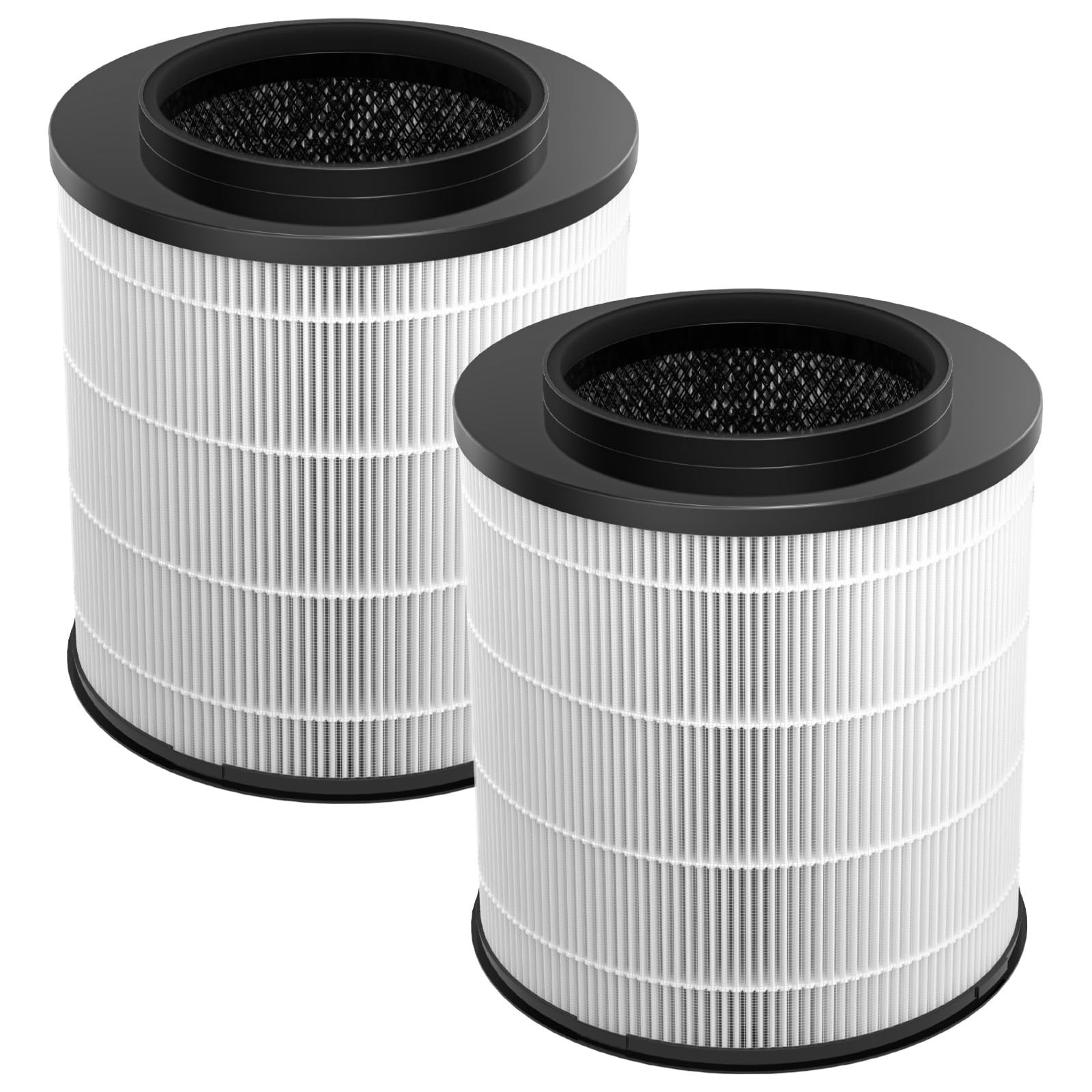 2 Pack 12030 True Hepa Replacement Filter, 1,000 Sq. Ft. Capacity, Compatible With Clorox Medium Room Air Purifier 11030 & 11031