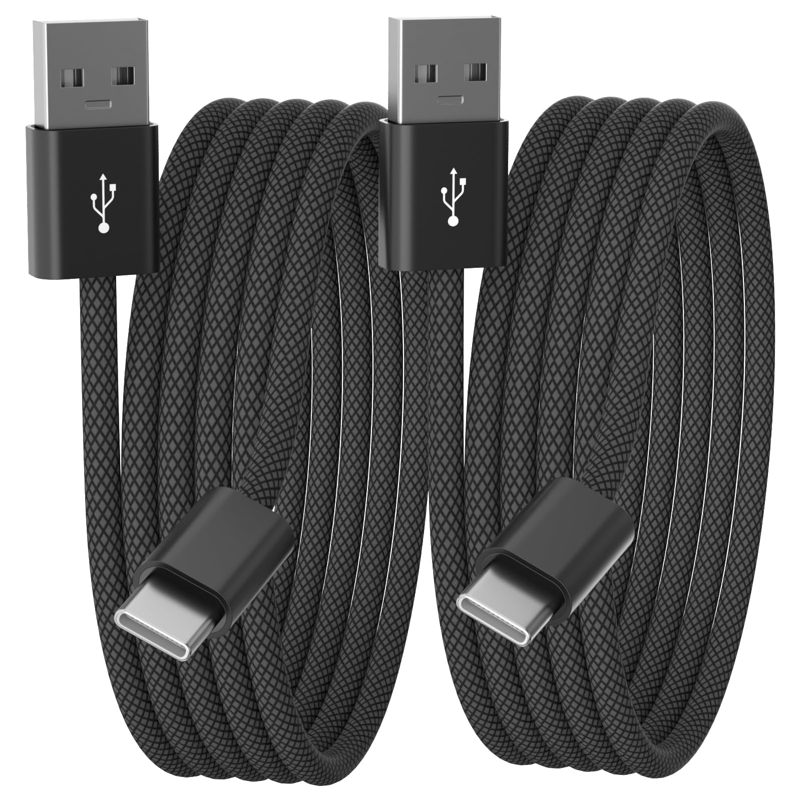 2-Pack for Carplay USB C Cable Woven Cord 3.3FT for iPhone 17 Pro Max/16e 15/iPad 10 USB A to USB-C Cables Car-Play Data Transfe