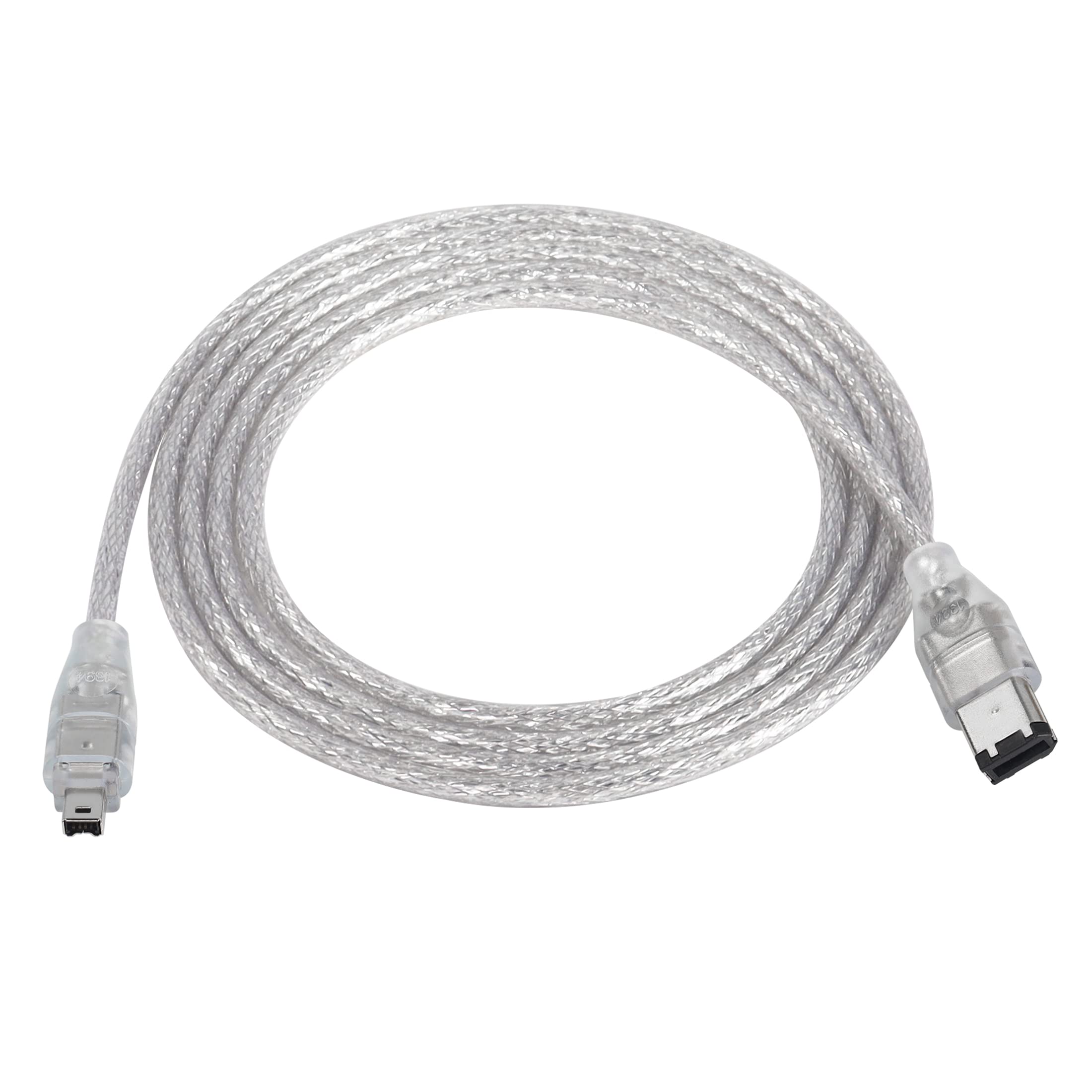 Yacsejao Firewire Dv Cable Ieee1394 6 Pin To 4 Pin Male To Male Ilink Adapter Cord Cable For Digital Camera(4.9Ft/1.5M)