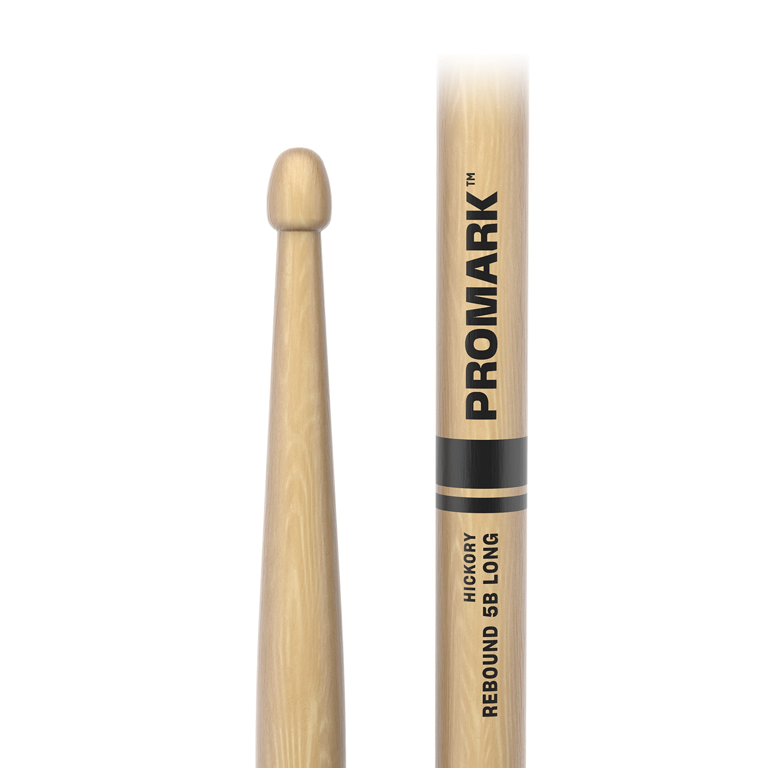 Promark Drum Sticks   Rebound 5B Drumsticks   Drum Sticks Set   Acorn Wood Tip For Larger Sweet Spot   Long Hickory Drumsticks