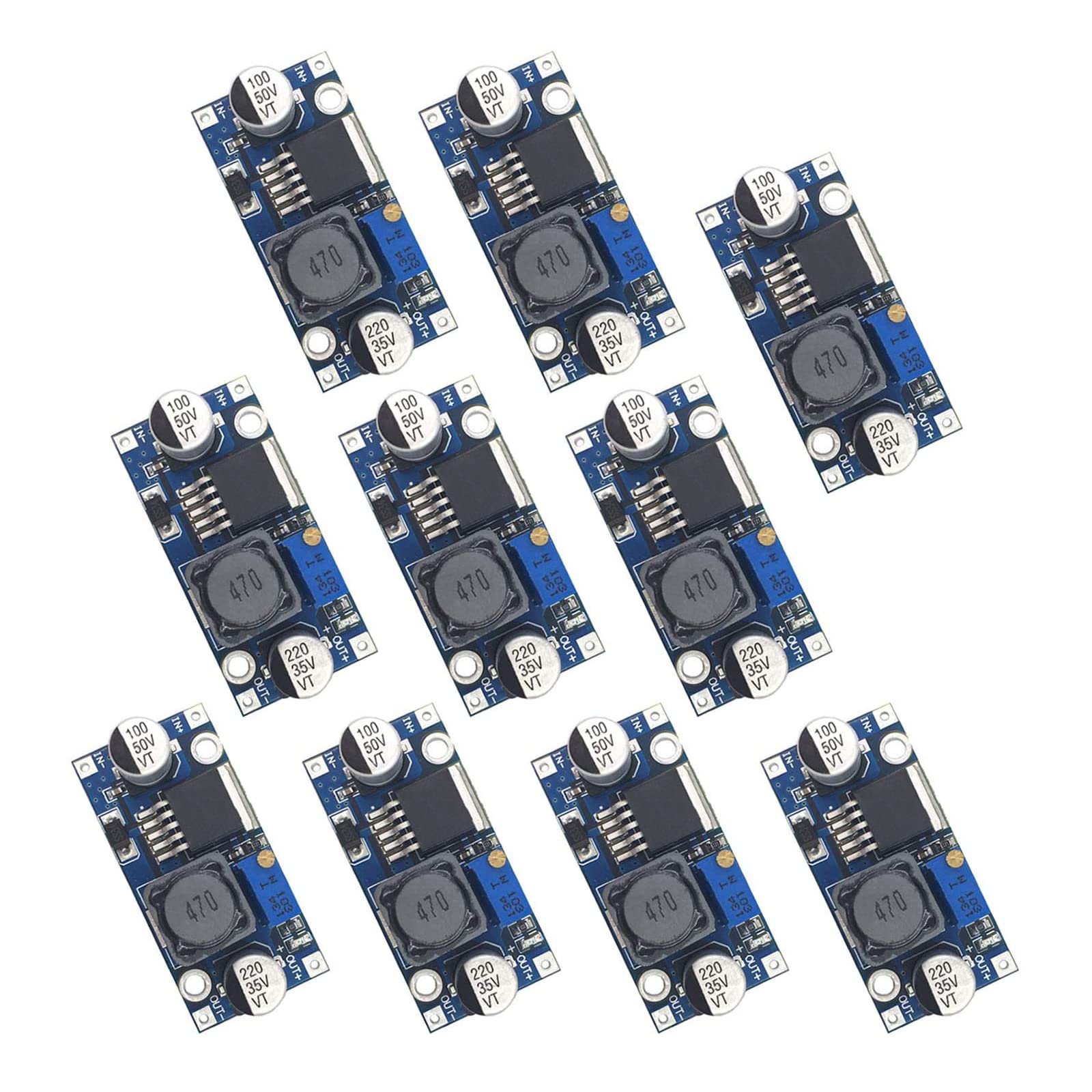 Valefod 10 Pack Dc To Dc High Efficiency Voltage Regulator 3.2 35V To 1.25 30V Buck Converter Diy Power Supply Step Down Module