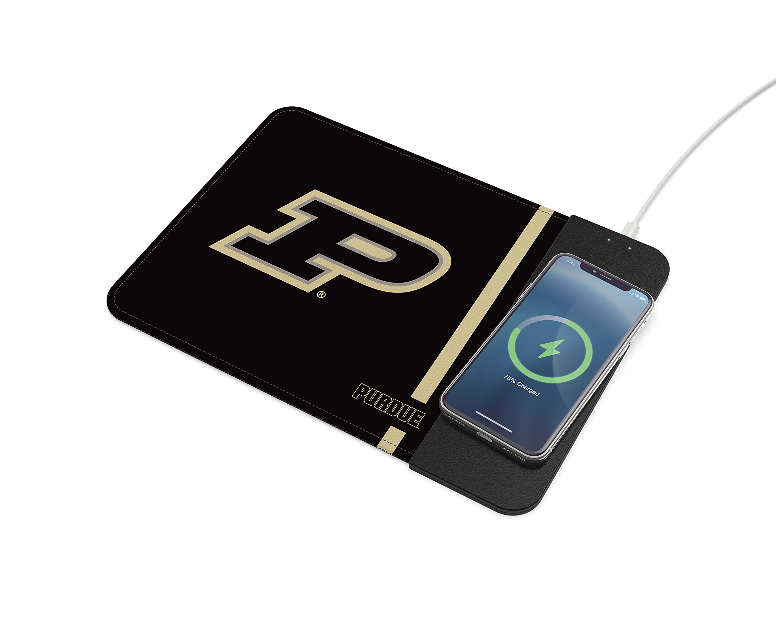 Soar Ncaa Wireless Charging Mouse Pad, Purdue Boilermakers