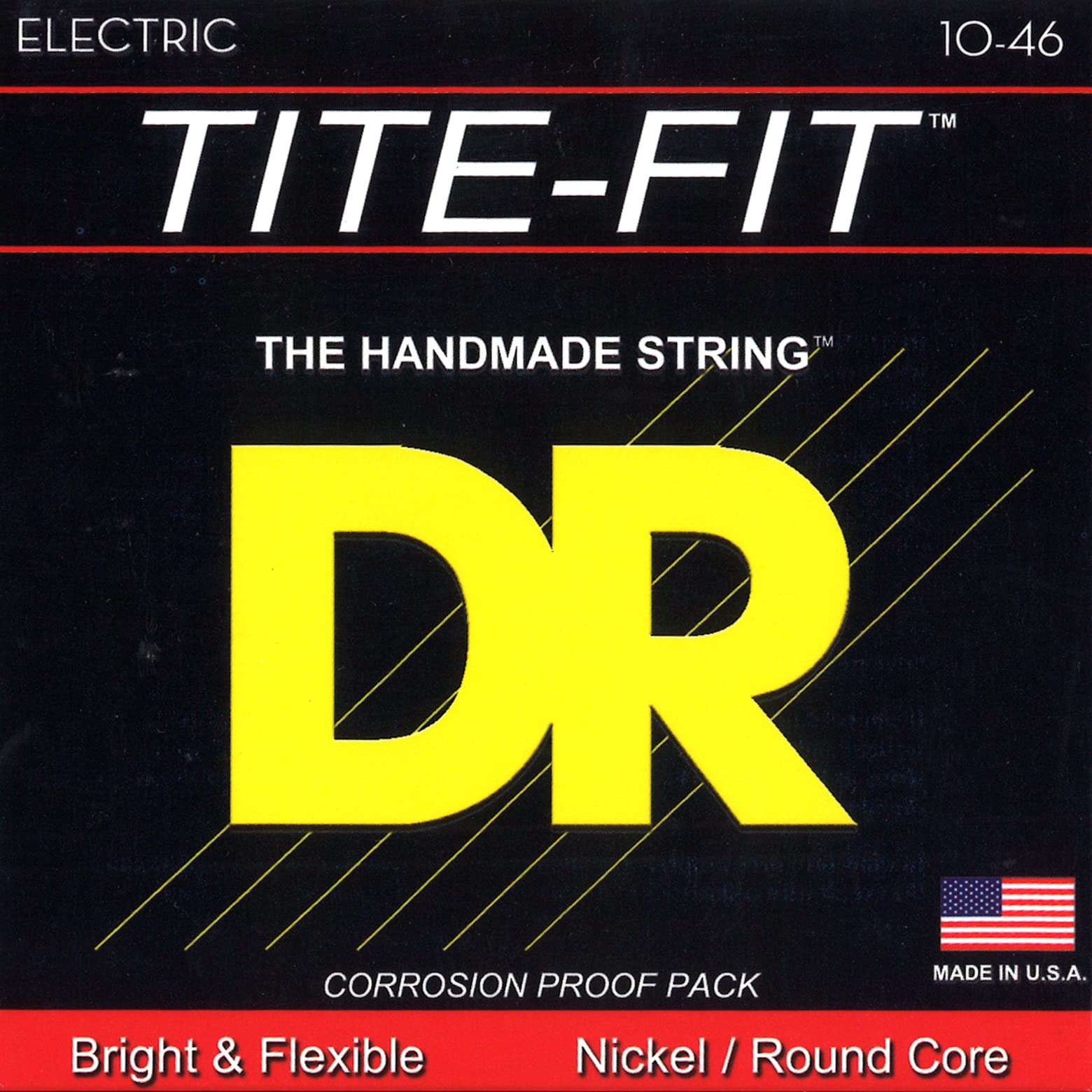 Dr Strings Tite Fit Electric Round Core 10 46