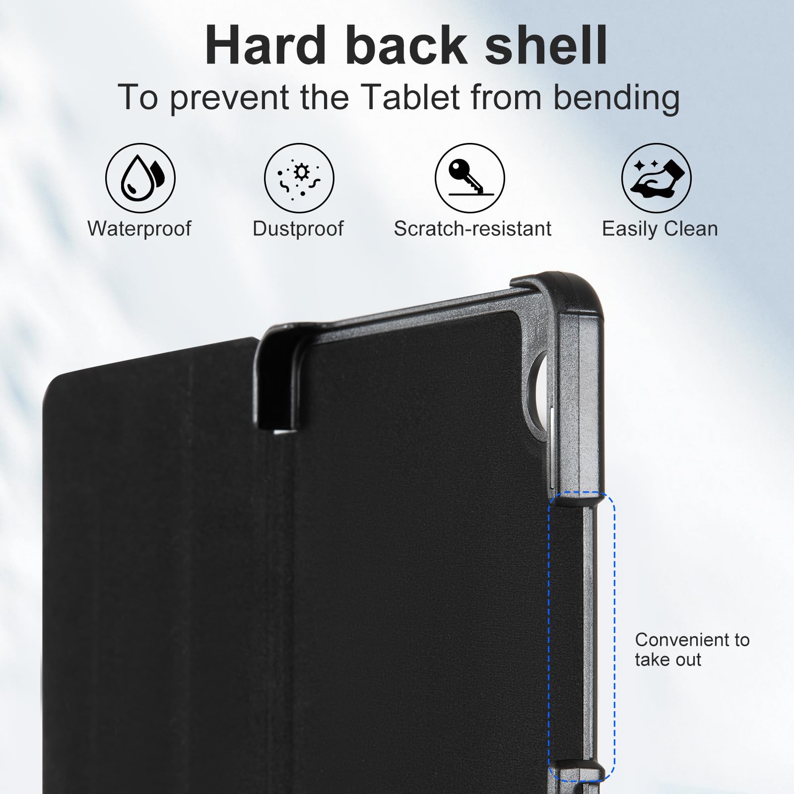 Cobak Case For Samsung Galaxy Tab A9 8.7 Inch 2023, Slim Stand Hard Back Shell Protective Smart Cover For Samsung Galaxy Tab A9