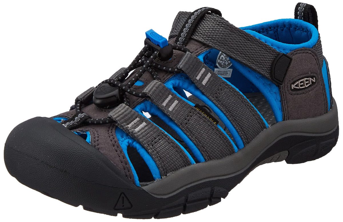 Keen Big Kids Newport H2 Closed Toe Water Sandals, Magnetbrilliant Blue, 3 Big Kids Us
