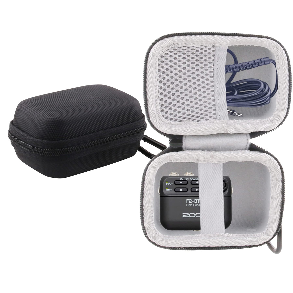 Werjia Hard Eva Travel Case Fits Zoom F2/Tascam Dr 10L/Dr 10L Pro Portable Digital Audio Recorder(Black)