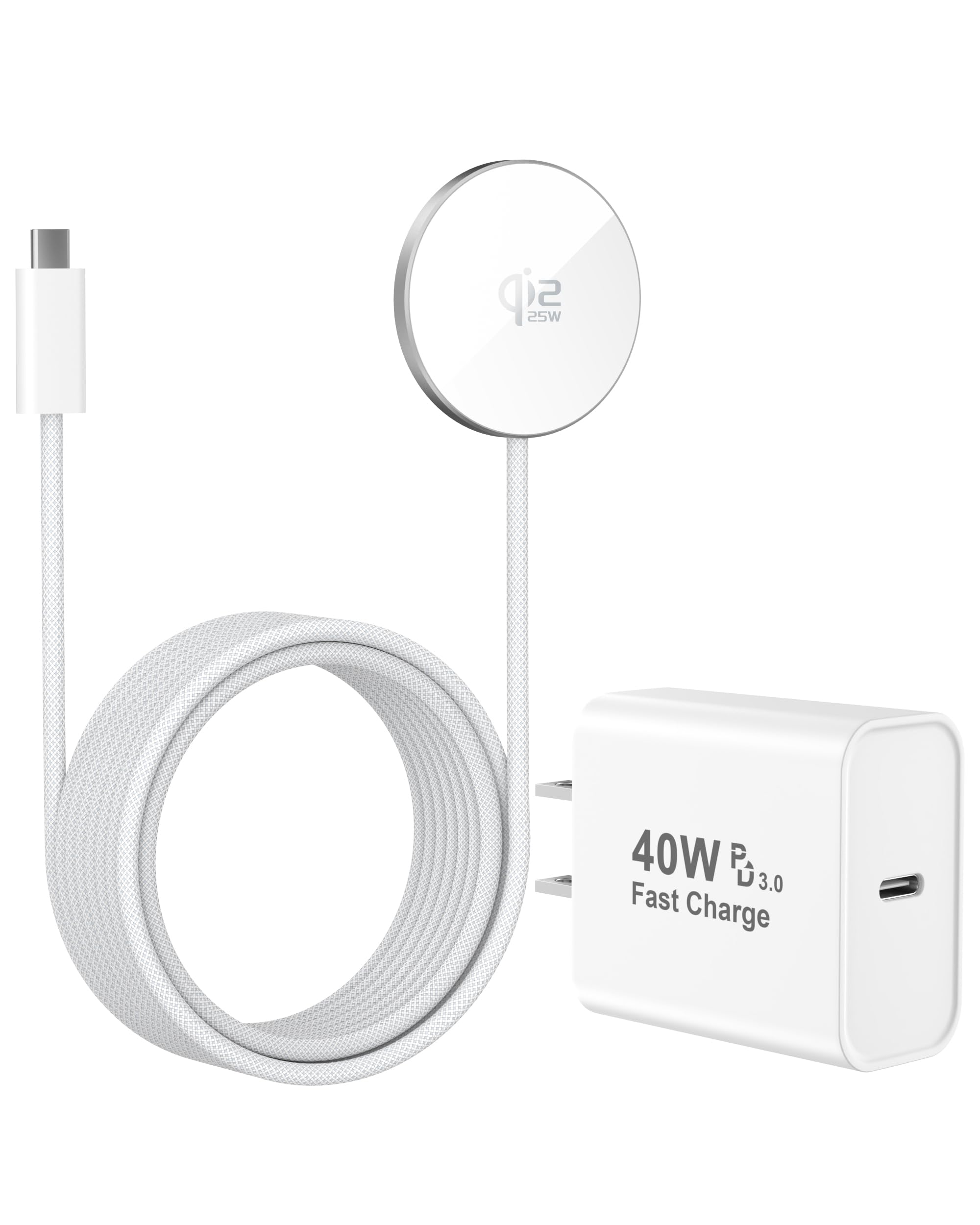 Apple MFi Certified Magsafe Charger 25W Qi2.2 Magnetic Wireless Charger