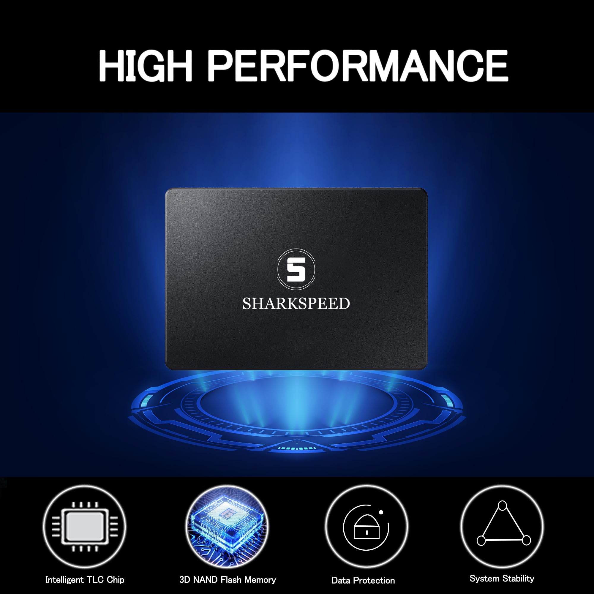 S Sharkspeed Ssd 64Gb 2.5    Internal Solid State Drive Sata 3 3D Nand 6Gb/S