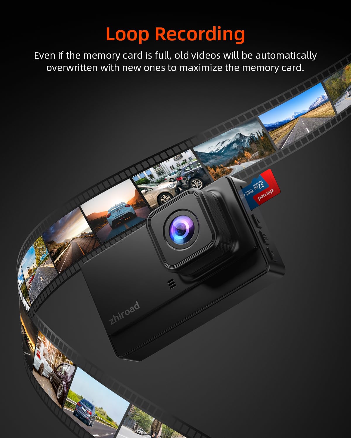 Dash Cam 1080P Fhd Front Dash Camera For Cars, Dashcam With 176Wide Angle, Night Vision, Parking Monitor,Loop Recording, G Senso
