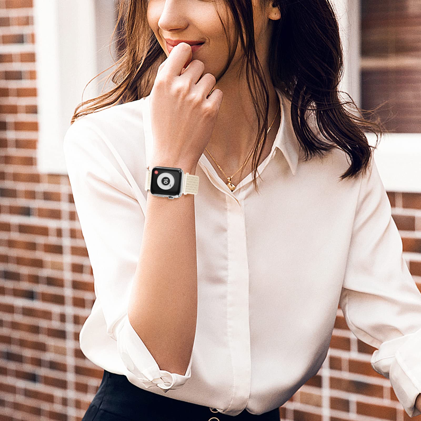 Sport Loop Nylon Band Compatible With Apple Watch Band 38/40/41/42/44/45/46/49Mm Ultra 2 Iwatch Series 10 1 Strap,42Mm For Serie