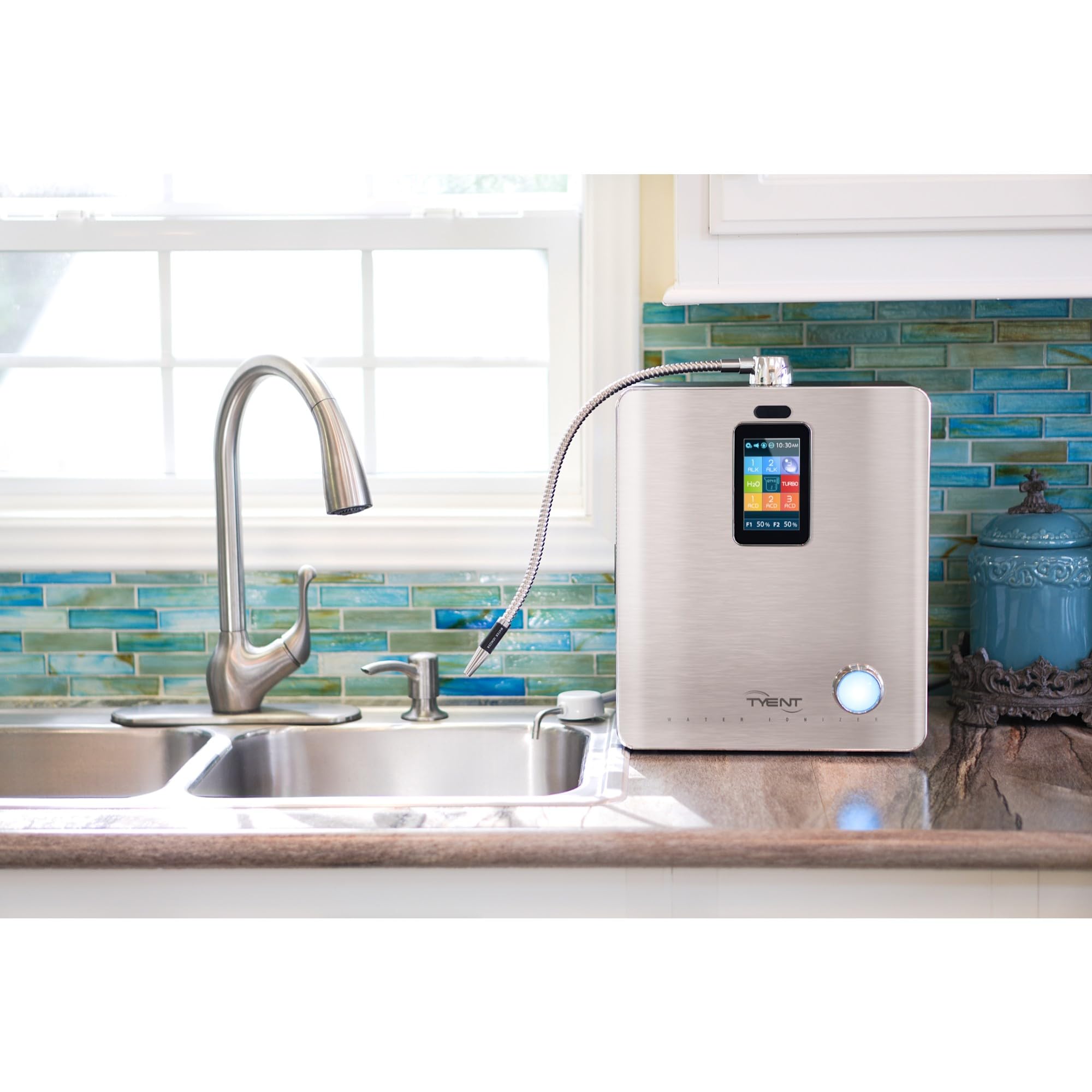 Tyent   Ace 13 Water Ionizer   Advanced Hydrogen Alkaline Water System   Adjustable Ph Levels   Dual Ultra Filtration   Touch Sc