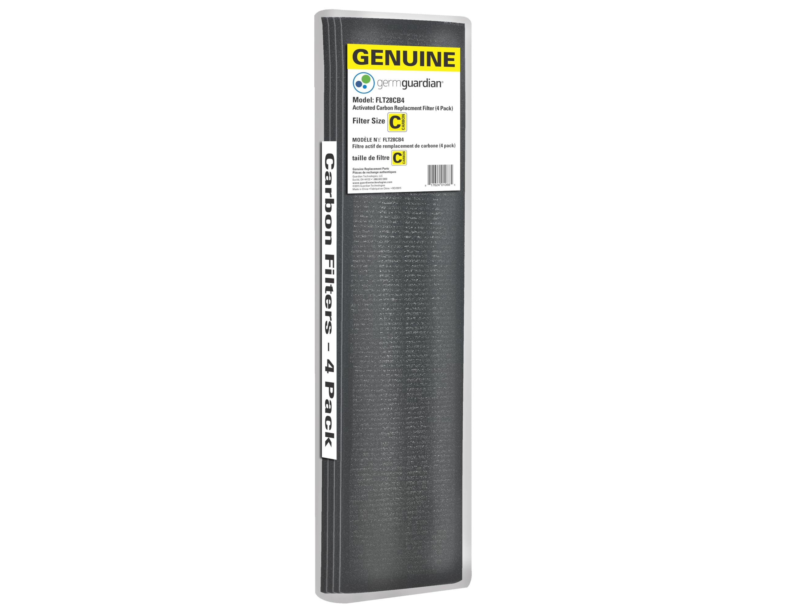Germguardian Genuine Carbon Air Purifier Replacement Filter For Use With Flt5000 Filter C For Air Purifier Models Ac5000, Ac5300