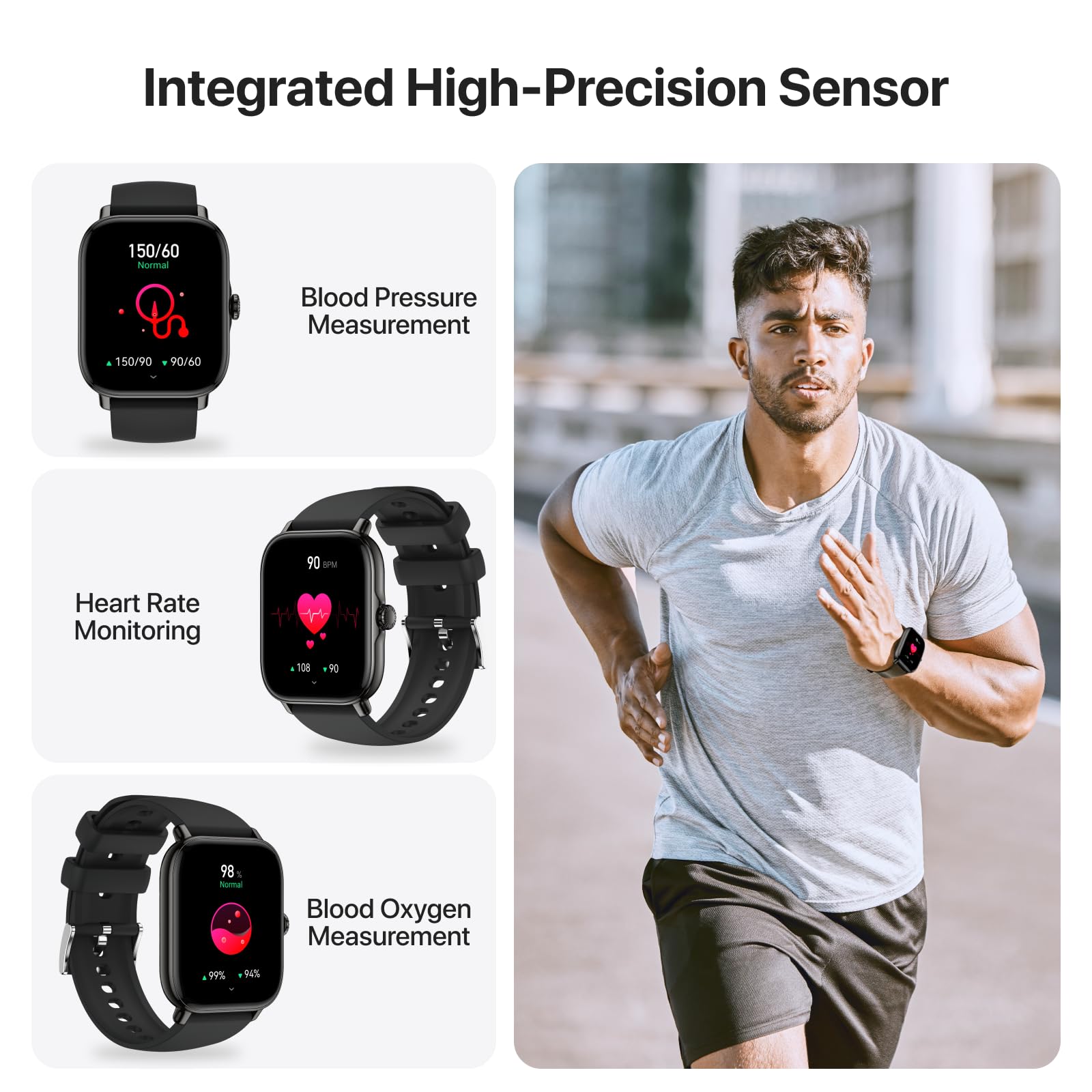 Leeyalan Smart Watch For Men Women (Answer/Make Calls/Ai Voice Control) 1.91'' For Android Phones Iphone Samsung Compatible Ip68