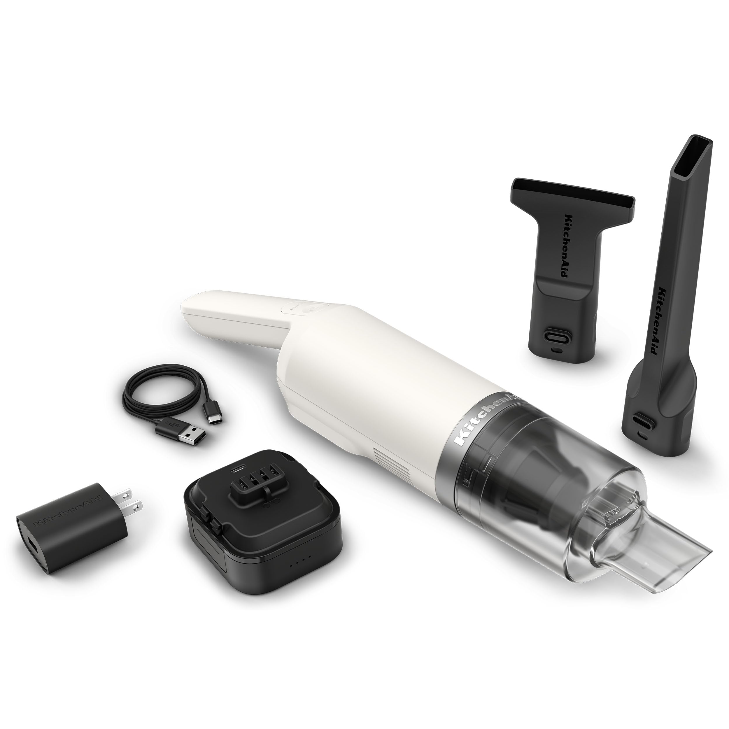 KitchenAid Go Cordless Kitchen Vacuum - Battery Included, KKVR121, Porcelain White