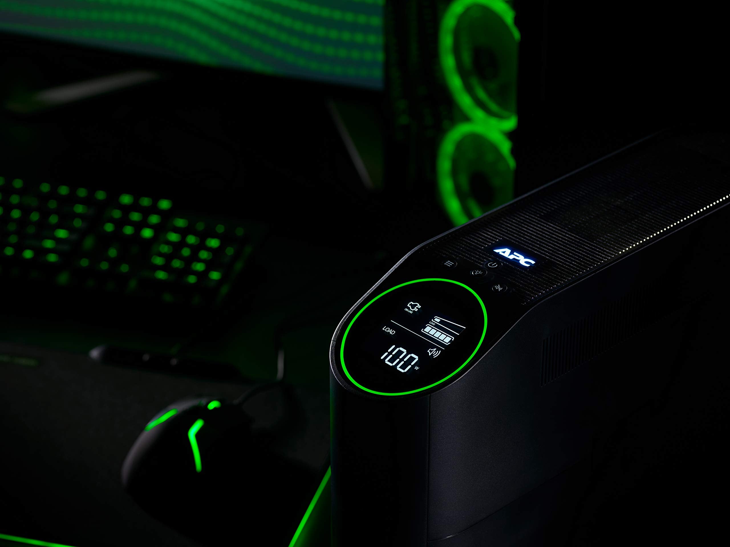 Apc Back Ups Pro Gaming Ups, 1500Va Sinewave Battery Backup With Usb Charging Ports & Avr, Bgm1500B Us