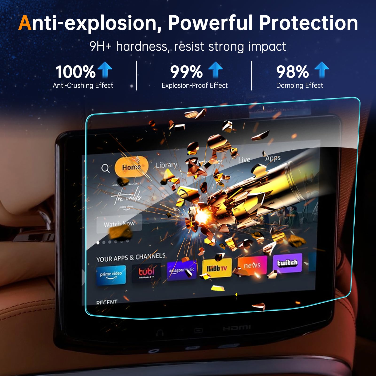 Shaohao For 2024 Jeep Grand Wagoneer Screen Protector Fit For Jeep Grand Wagoneer Accessories 2022 2023 2024 Grand Wagoneer (Bas